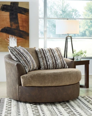Alesbury Oversized Swivel Accent Chair - Image 2