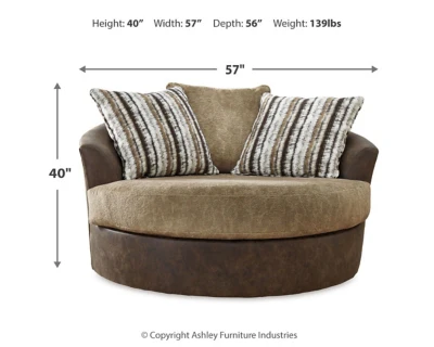 Alesbury Oversized Swivel Accent Chair - Image 4