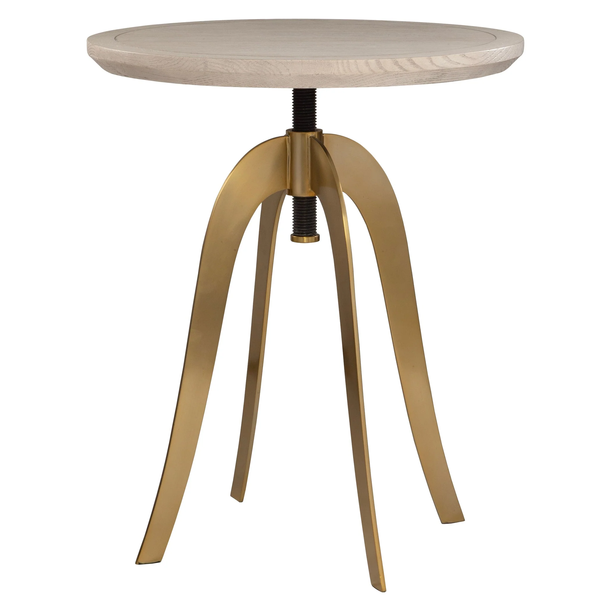 Alice Oak Adjustable Accent Table - Image 4