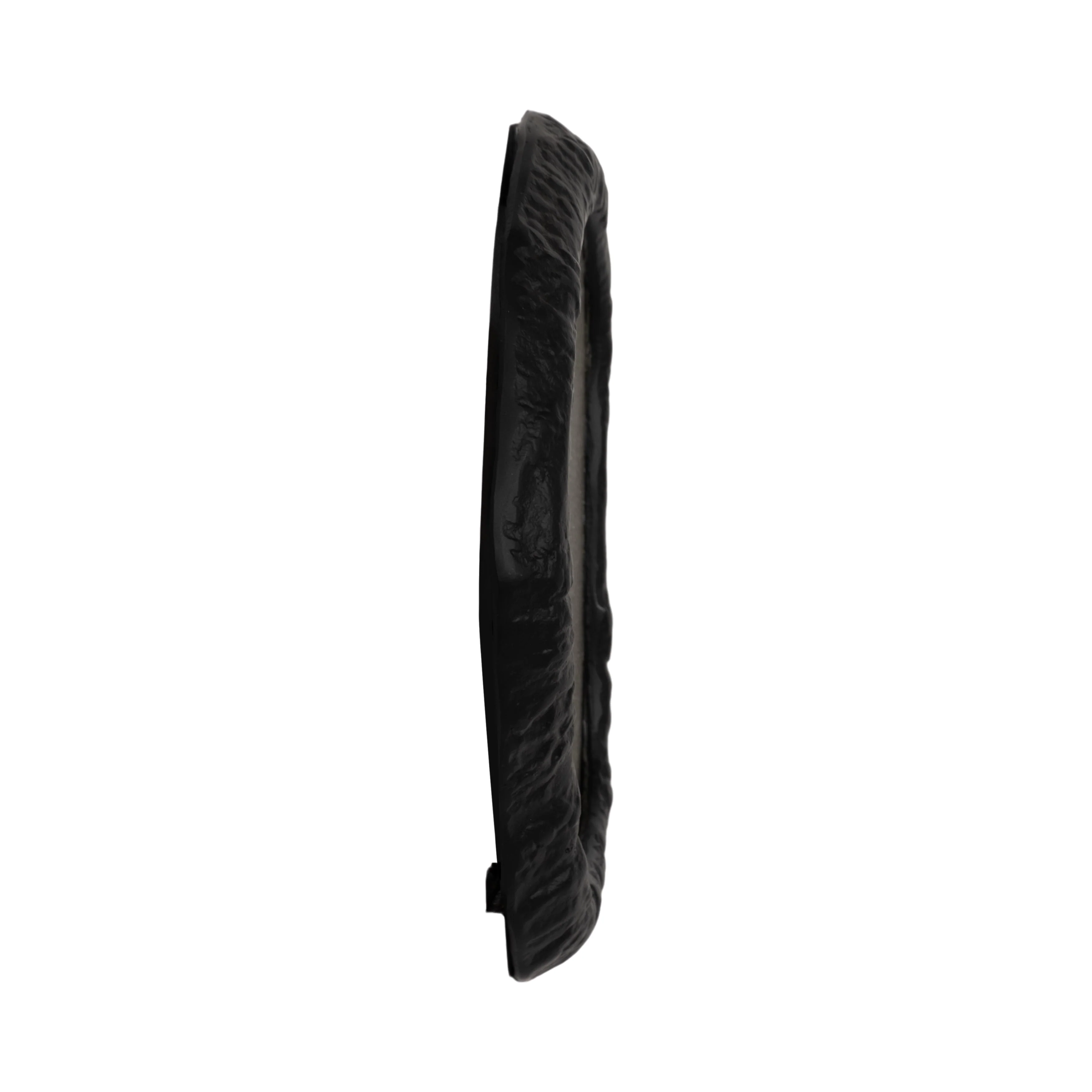 ALUM,14",HAMMERED OUTLINED MIRROR,MATTE BLACK - Image 4