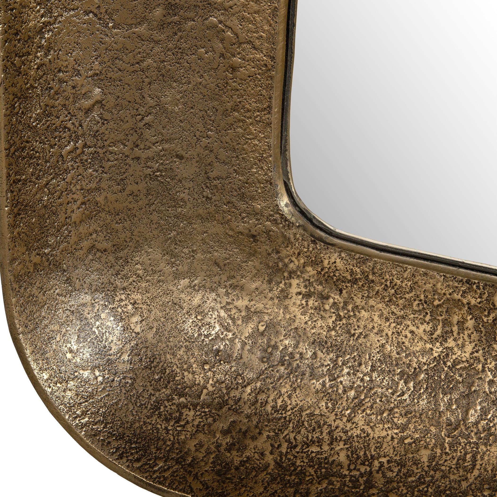 Alvaro Antique Brass Mirror - Image 6