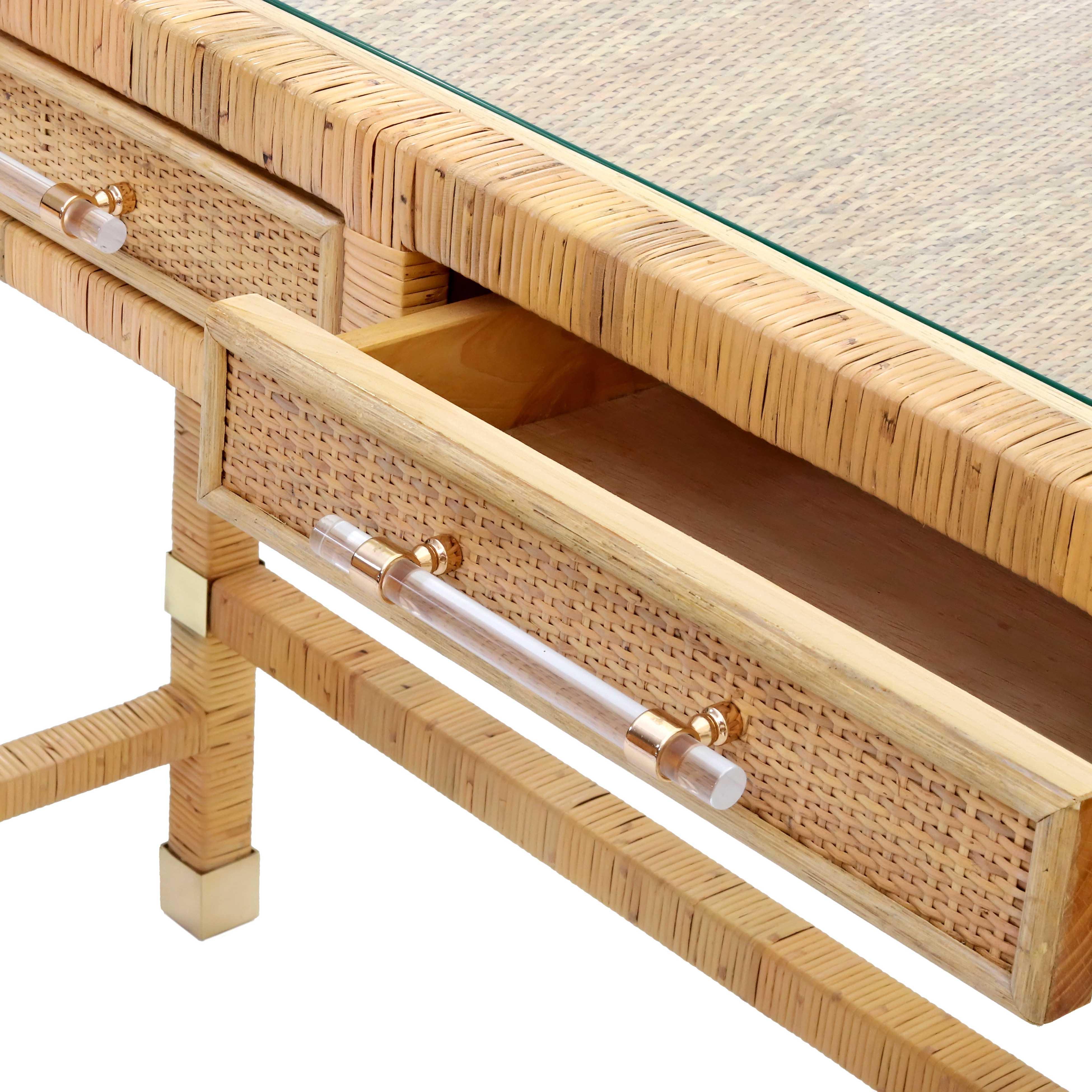 Amara Natural Rattan Desk - Image 5