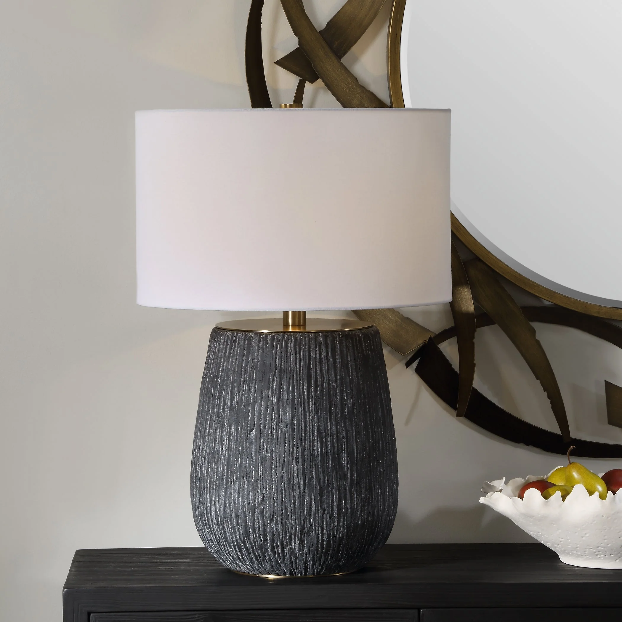Americana Aged Black Table Lamp - Image 2