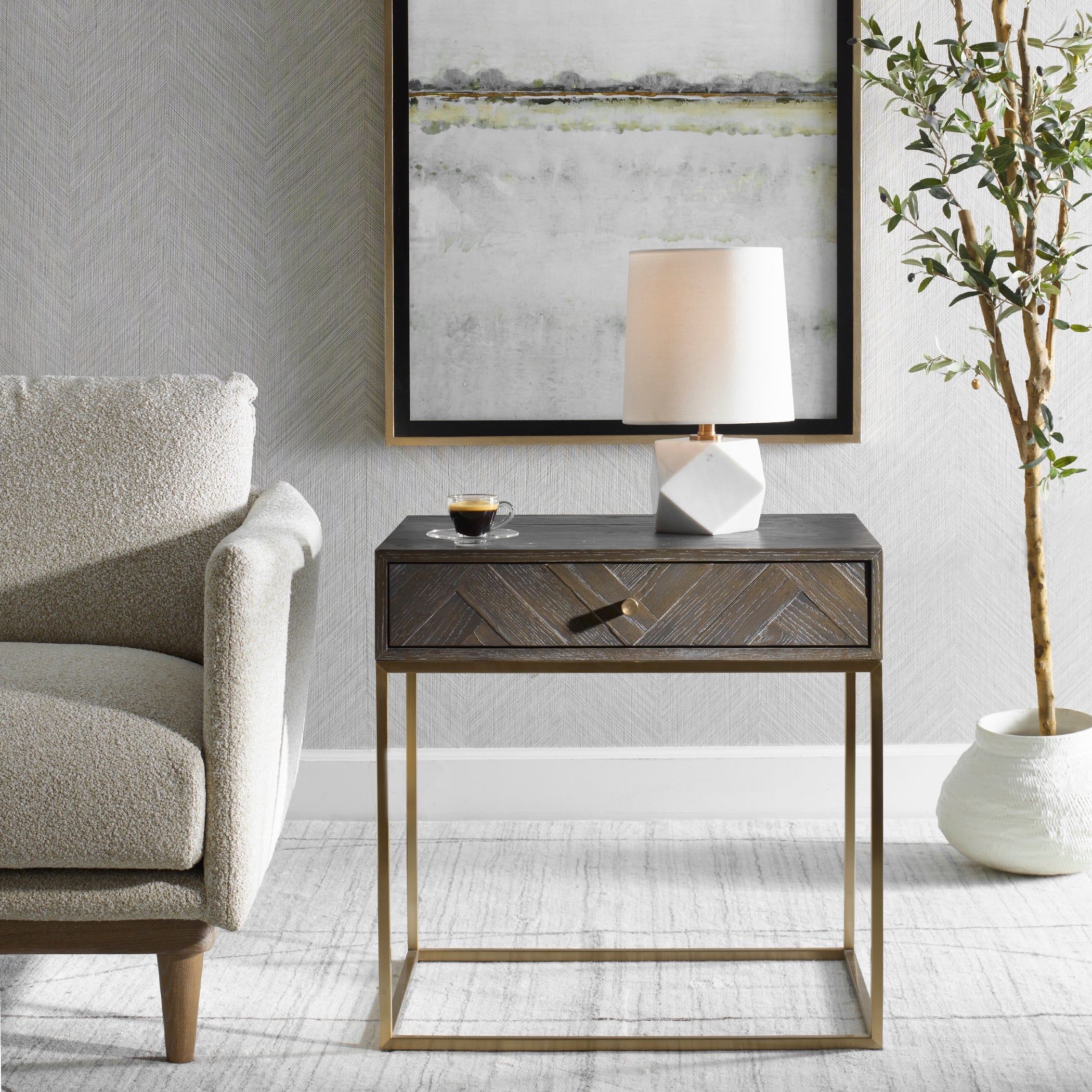 Armistead Walnut Side Table - Image 2