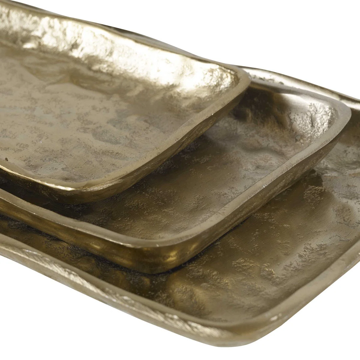 Artisan Trays, Antique Gold, S/3 - Image 3