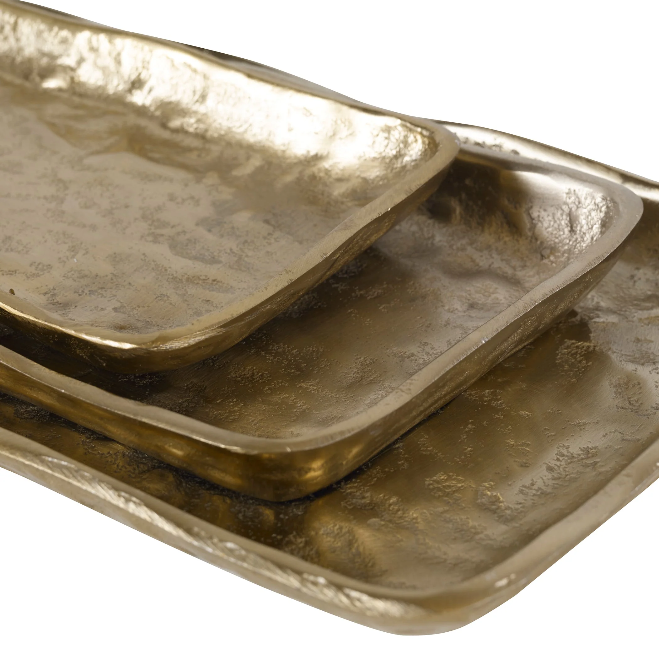 Artisan Trays, Antique Gold, S/3 - Image 6
