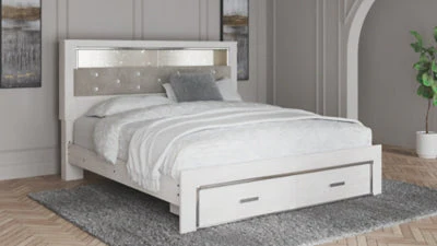 Ashley Homestore | Altyra - King Upholstered Bookcase Bed with Storage - Image 2
