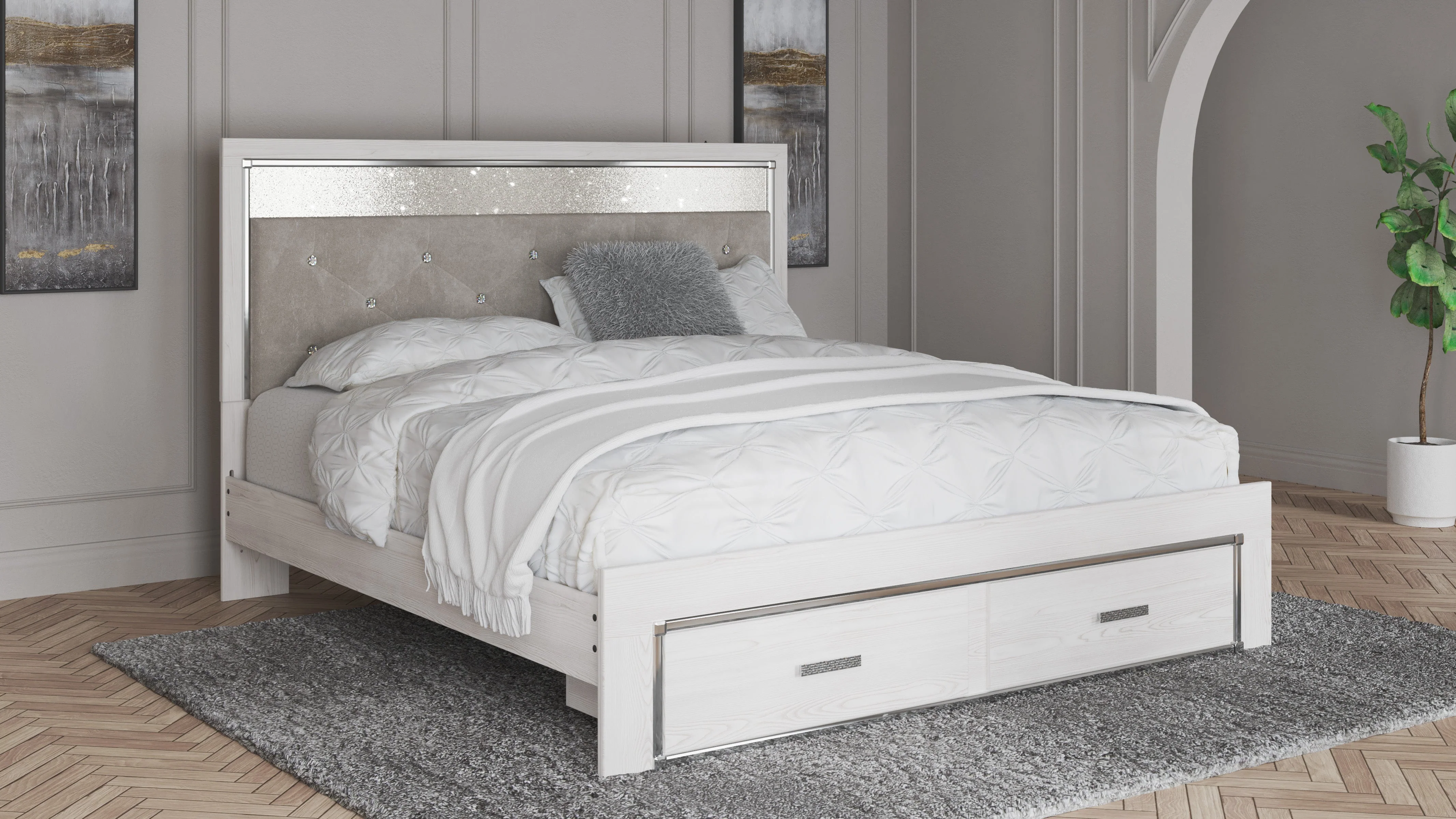 Ashley Homestore | Altyra King Upholstered Storage Bed - Image 2