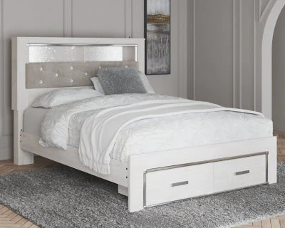 Ashley Homestore | Altyra - Queen Upholstered Bookcase Bed with Storage - Image 2