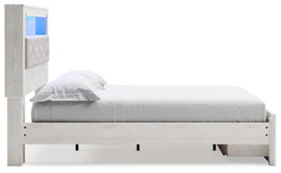 Ashley Homestore | Altyra - Queen Upholstered Bookcase Bed with Storage - Image 5