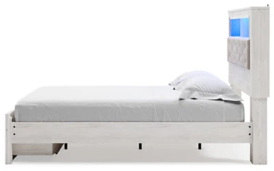 Ashley Homestore | Altyra - Queen Upholstered Bookcase Bed with Storage - Image 7
