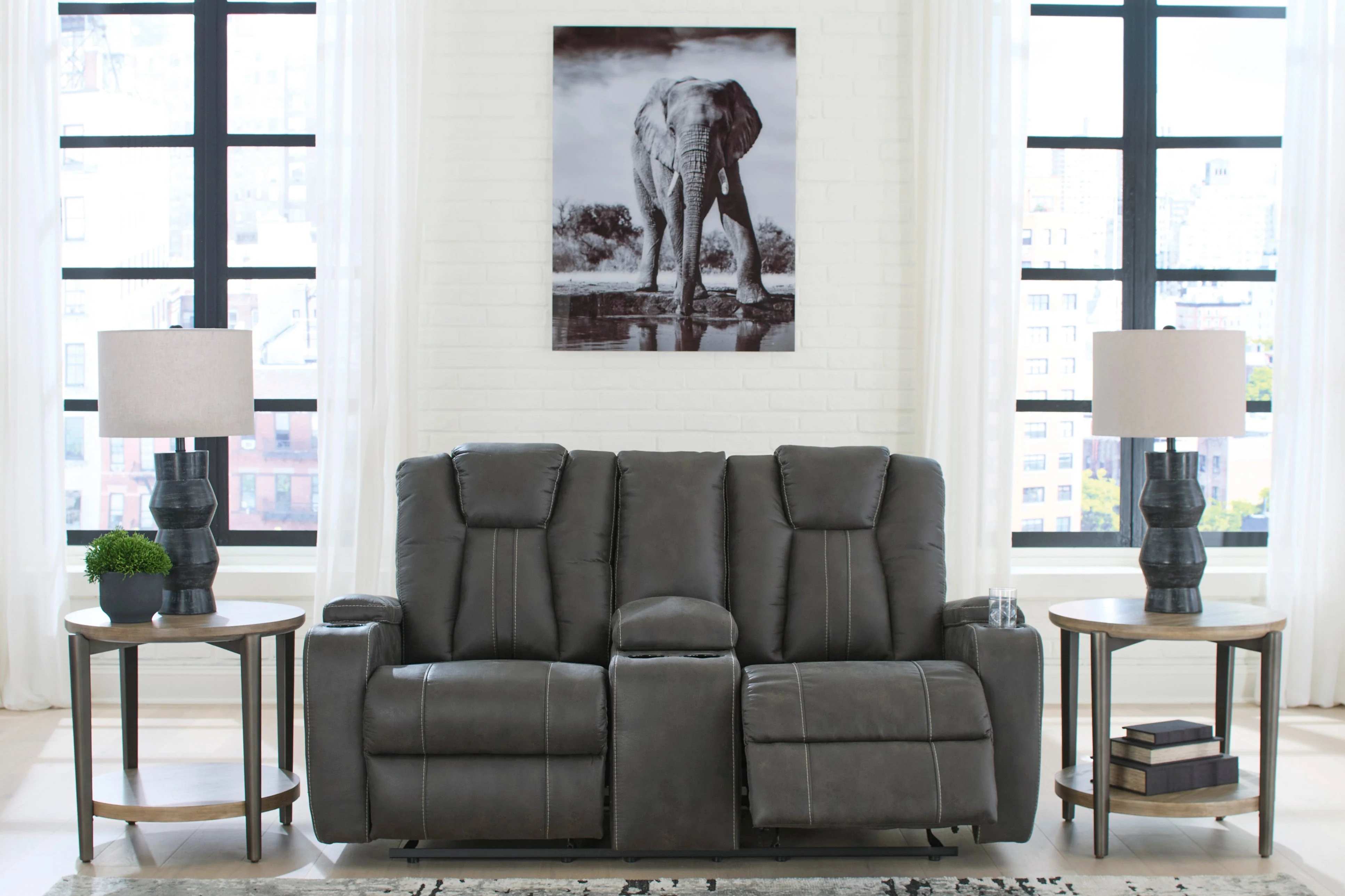 Ashley Homestore | Batavia Pier Glider REC Loveseat w/Console - Image 3