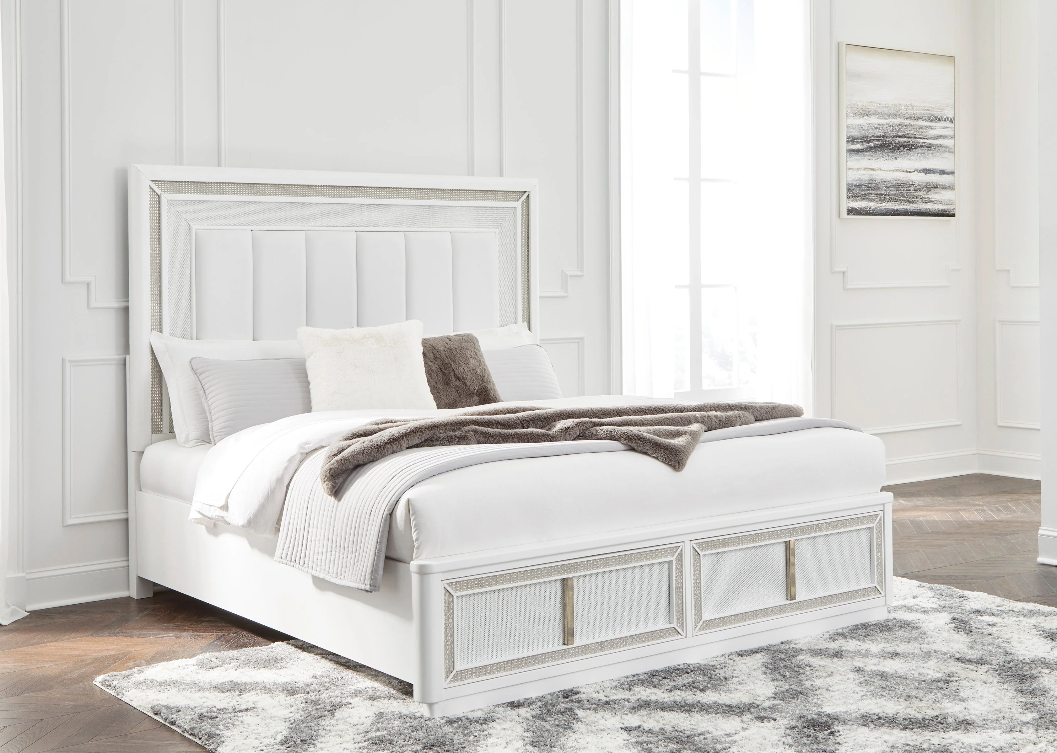 Ashley Homestore | Chalanna King Upholstered Storage Bed - Image 2
