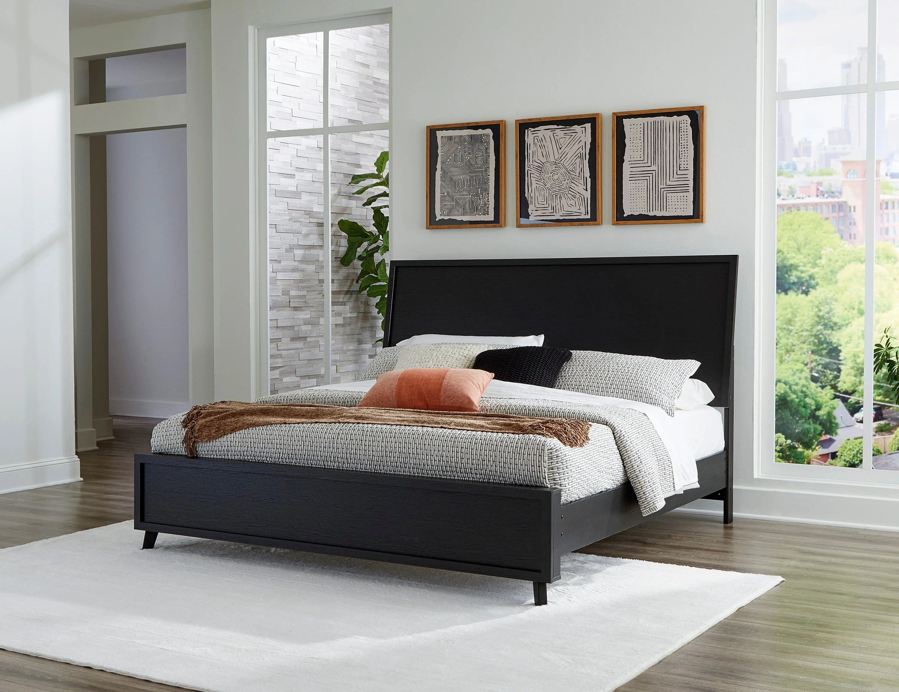 Ashley Homestore | Danziar Queen Slat Panel Bed - Image 2