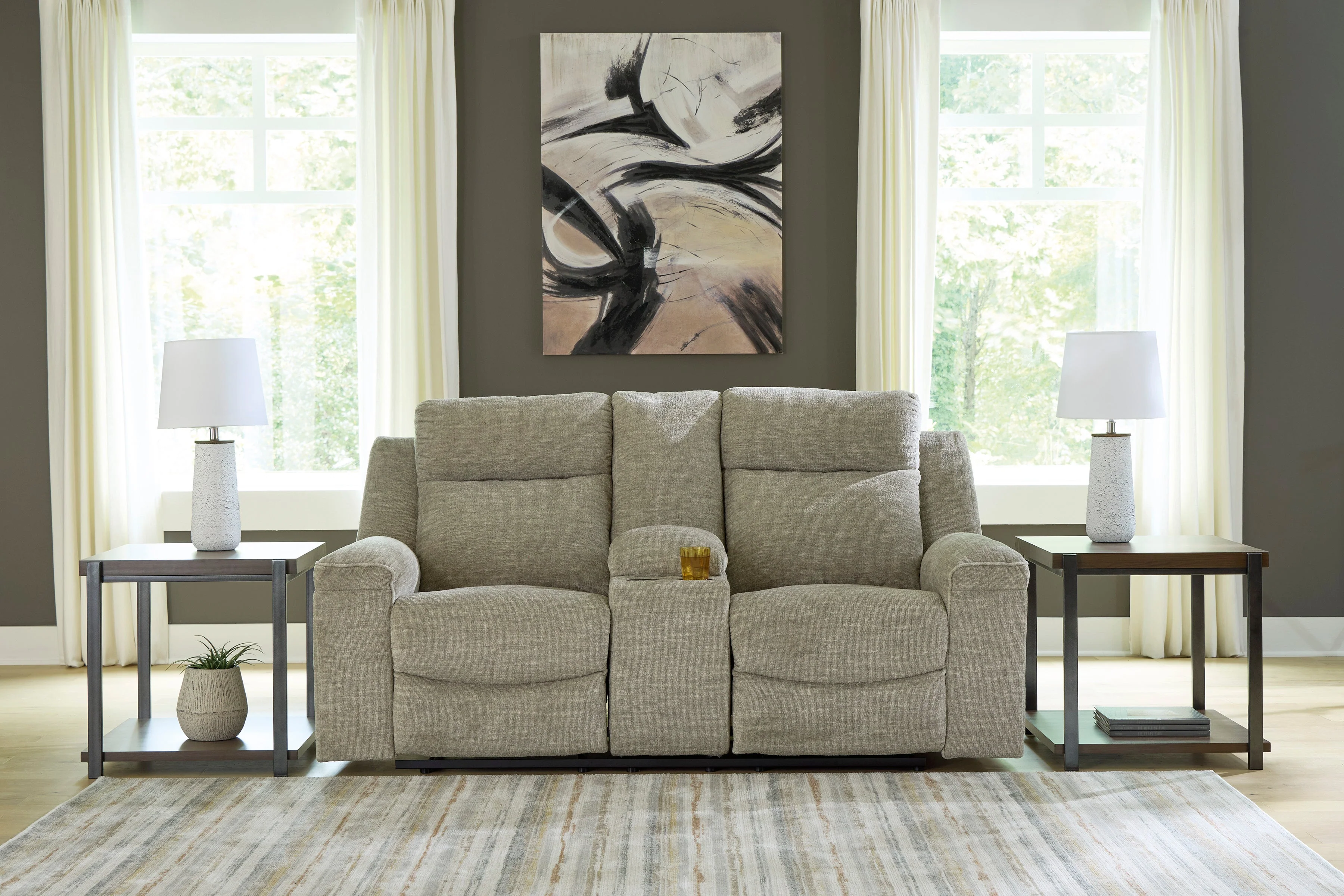 Ashley Homestore | Evereast Pass Reclining Loveseat with Console - Image 3