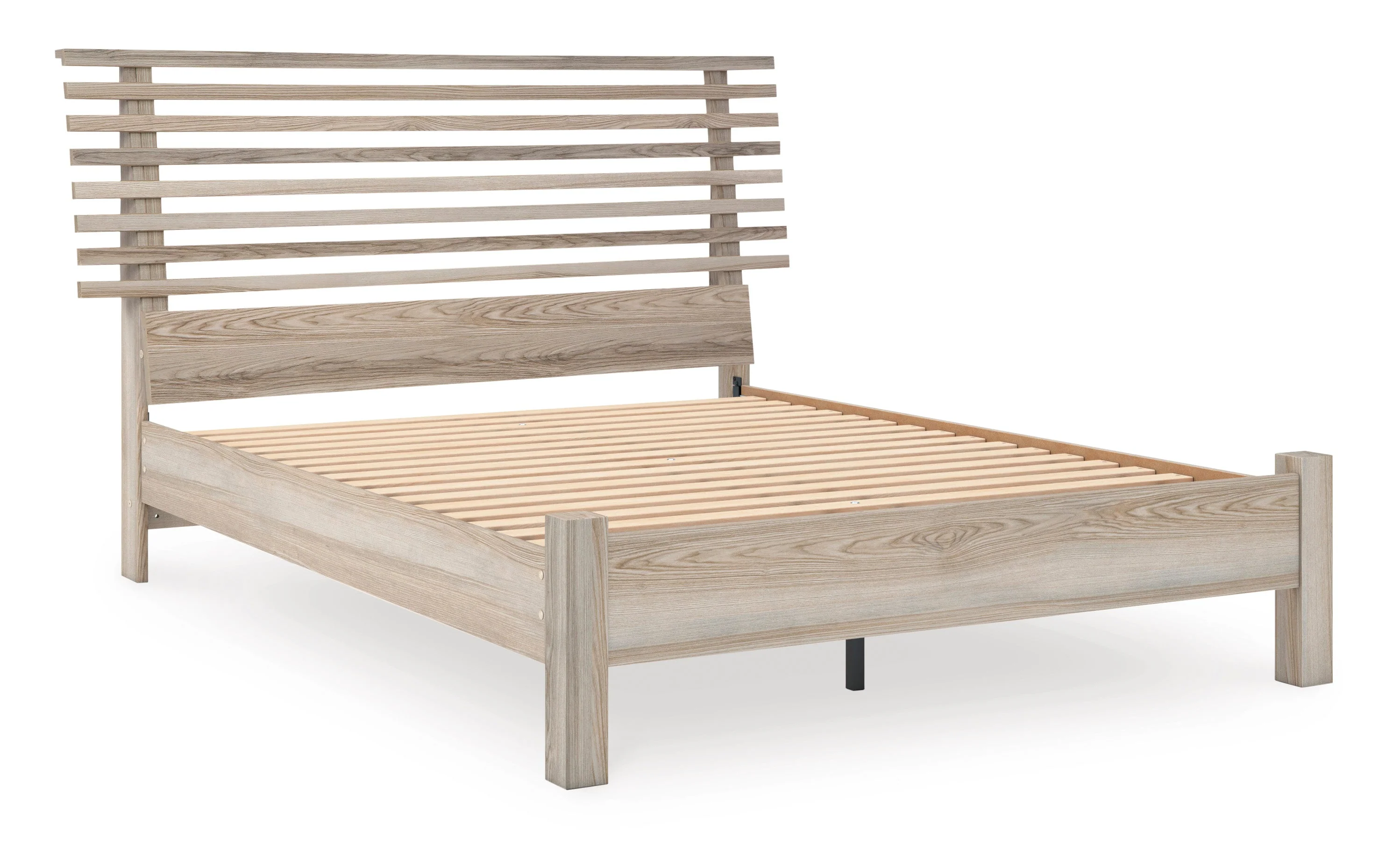 Ashley Homestore | Hasbrick Queen Slat Panel Bed - Image 3