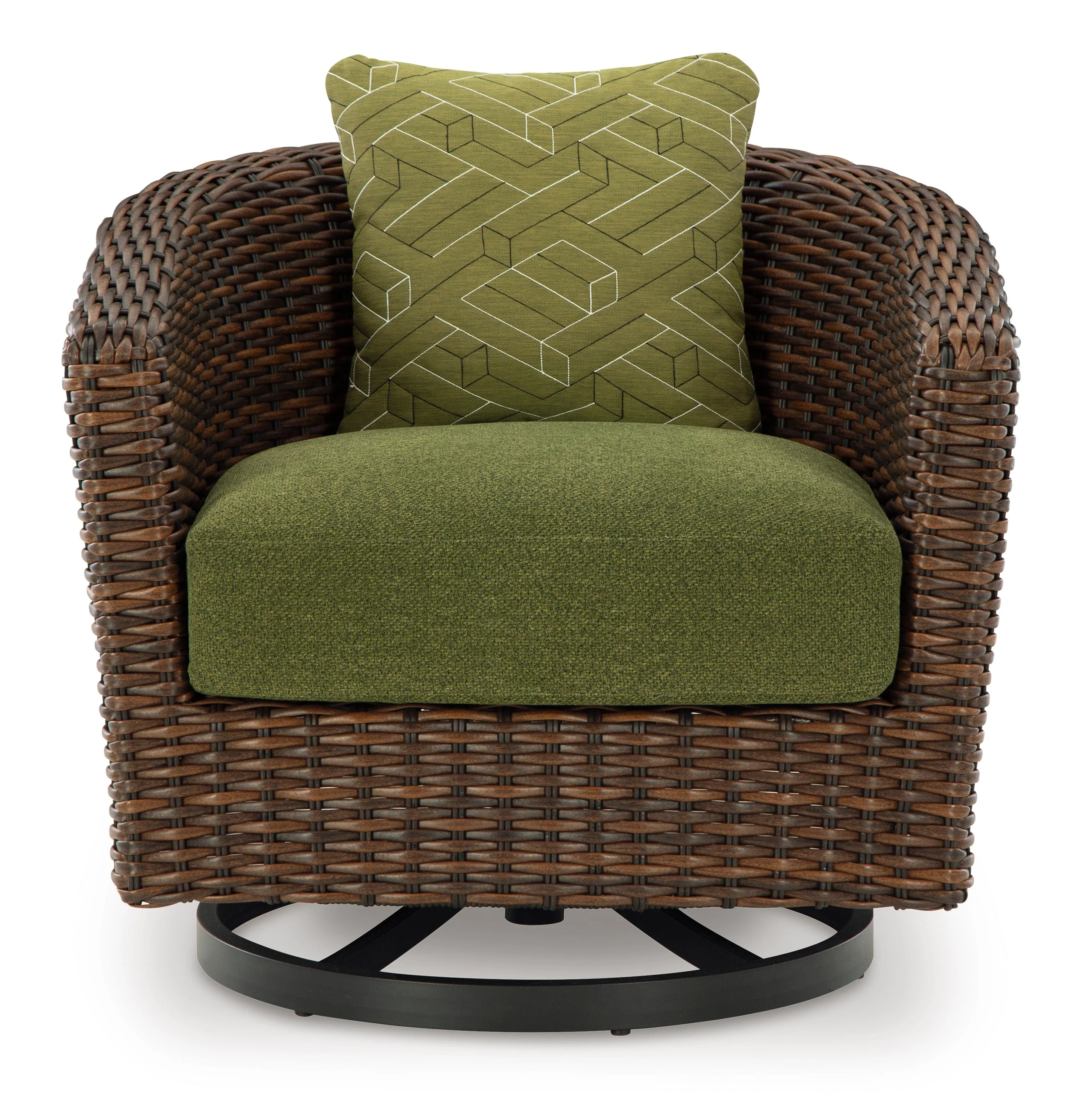 Ashley Homestore | Horizon Hall Outdoor Swivel Lounge Chair with Cushion - Image 4