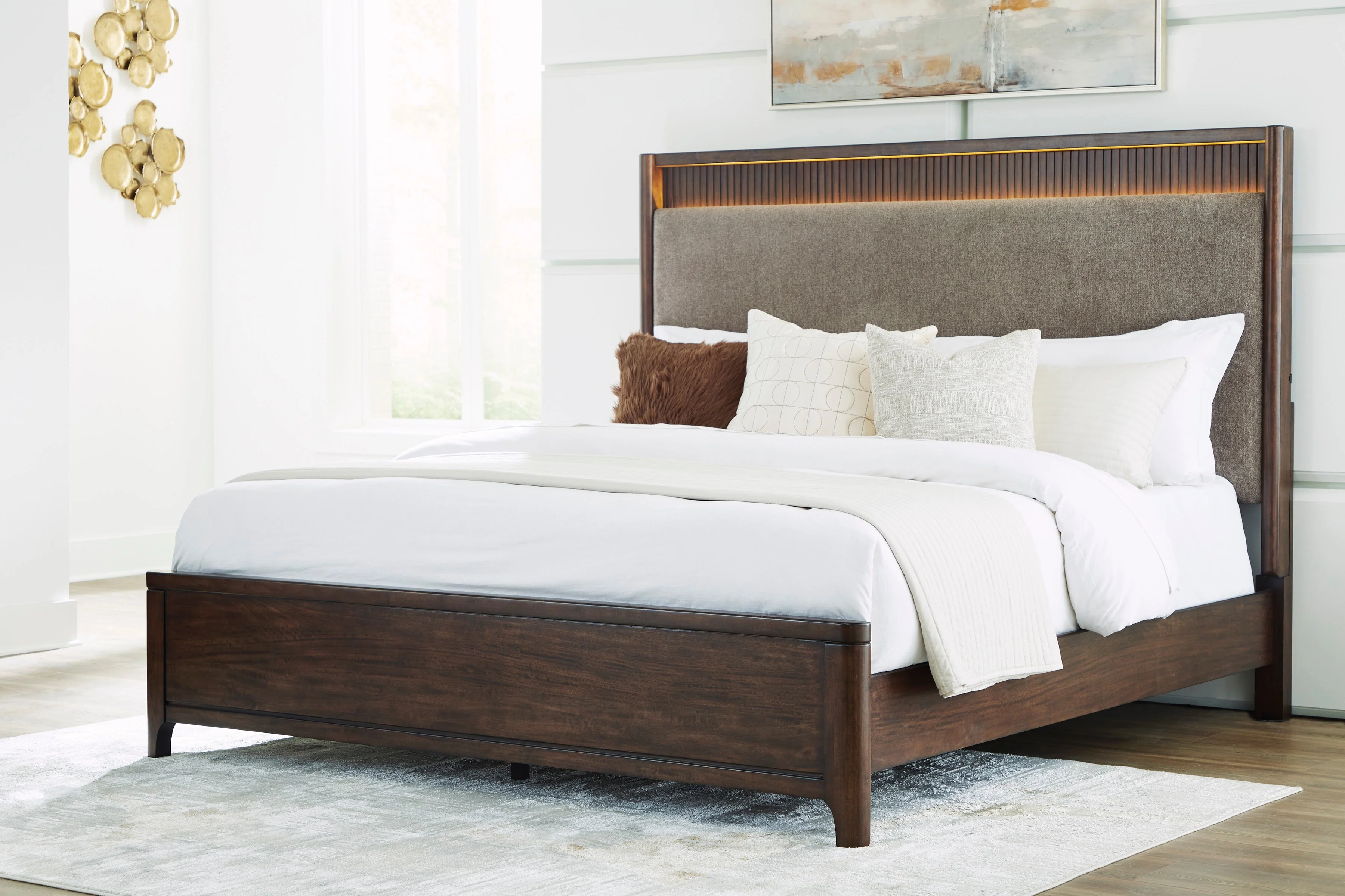 Ashley Homestore | Korestone King Upholstered Panel Bed - Image 2