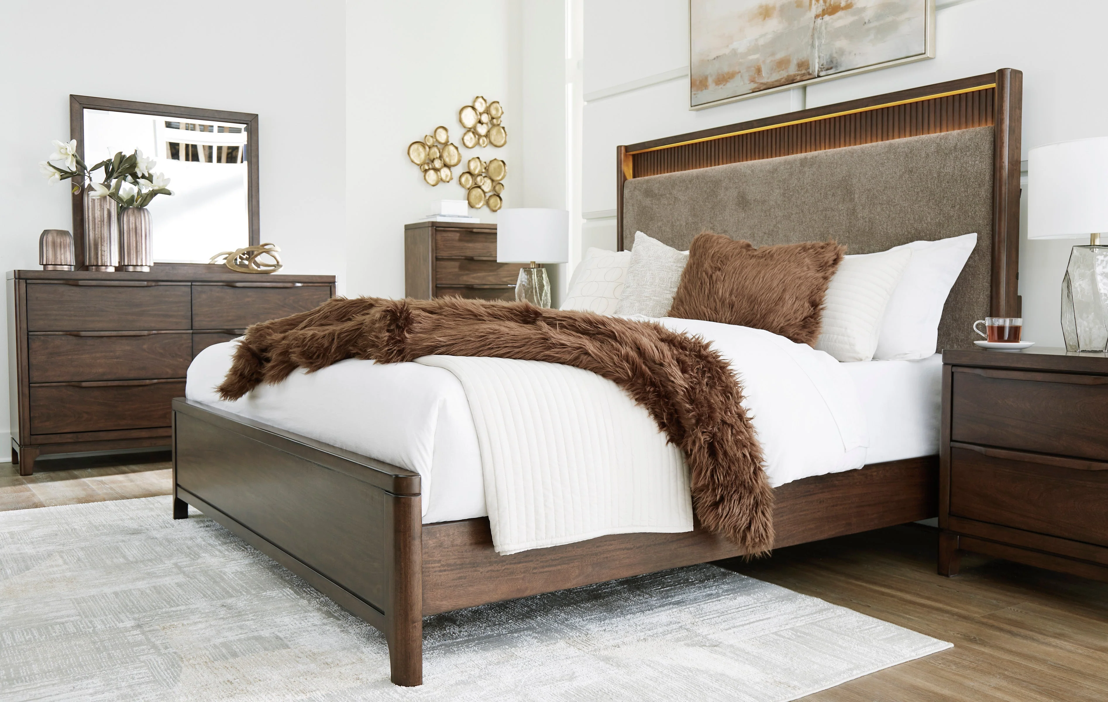 Ashley Homestore | Korestone King Upholstered Panel Bed - Image 4