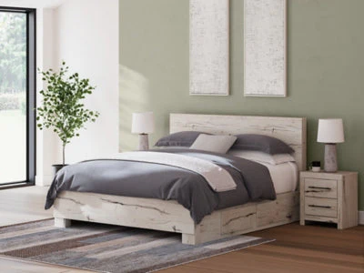 Ashley Homestore | Lawroy King Panel Bed with Storage - Image 2