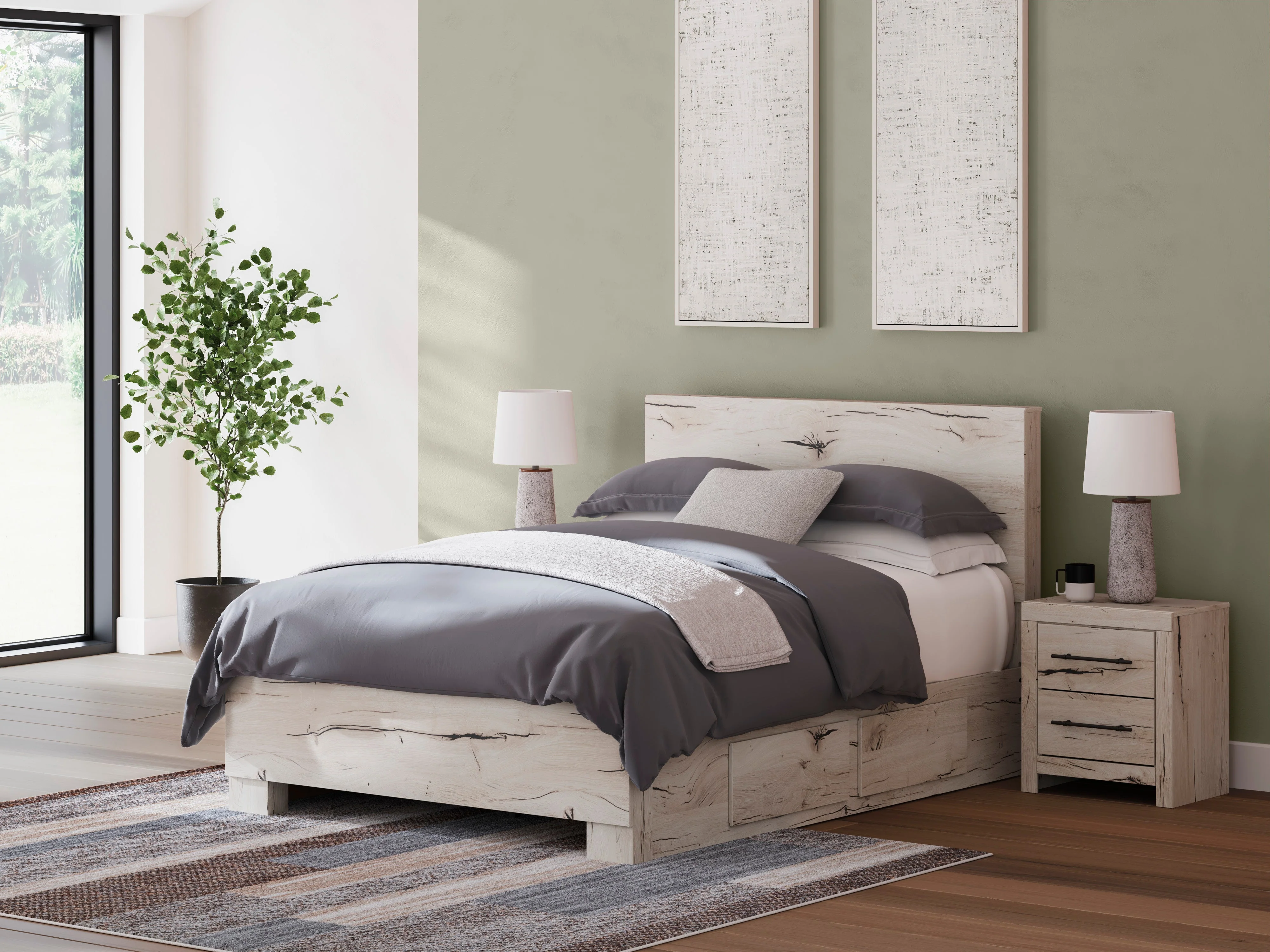 Ashley Homestore | Lawroy -  King Panel Storage Bed - Image 13