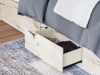 Ashley Homestore | Lawroy Queen Panel Bed with Storage1 - Image 11