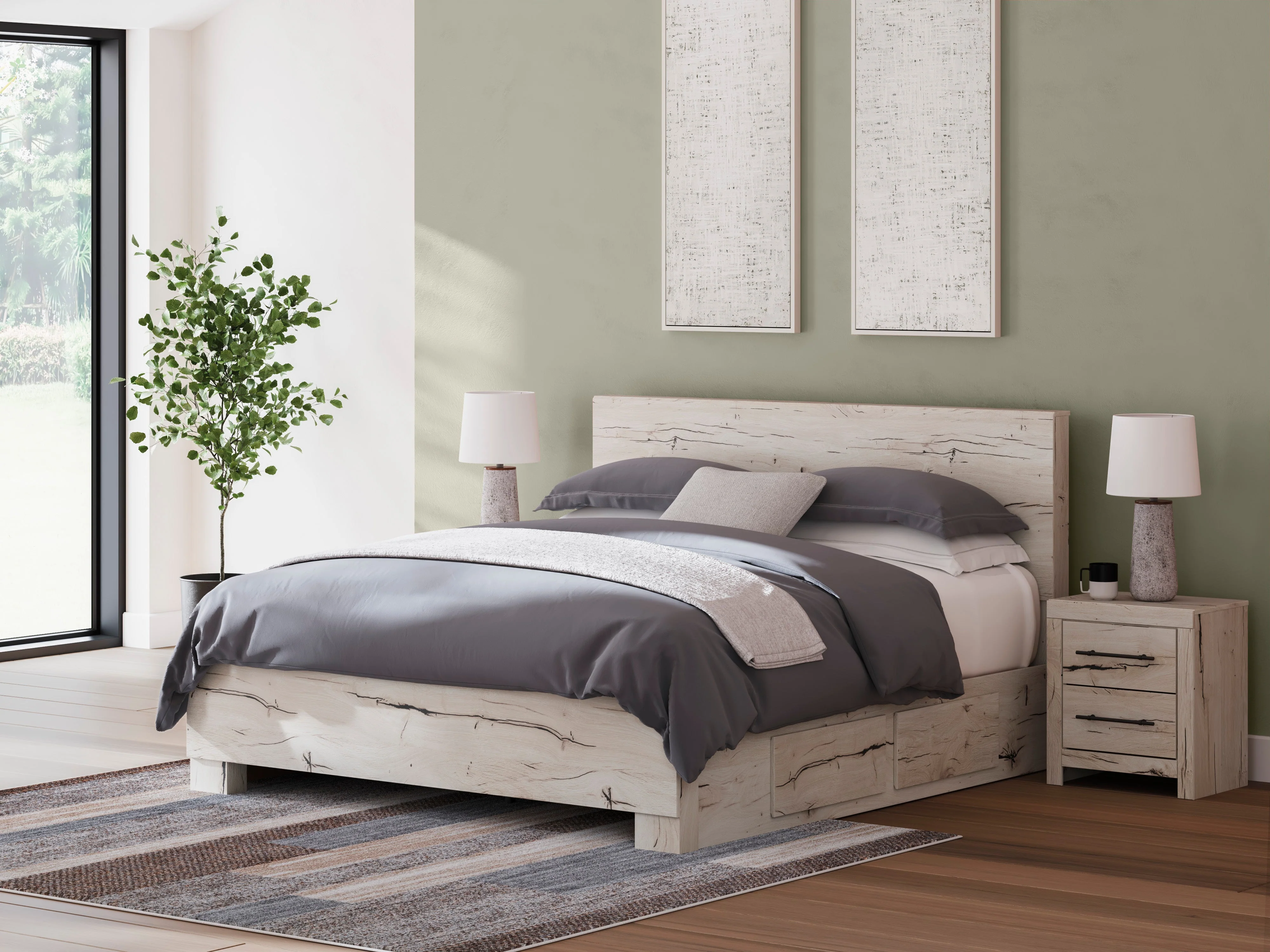 Ashley Homestore | Lawroy Queen Panel Bed with Storage1 - Image 13