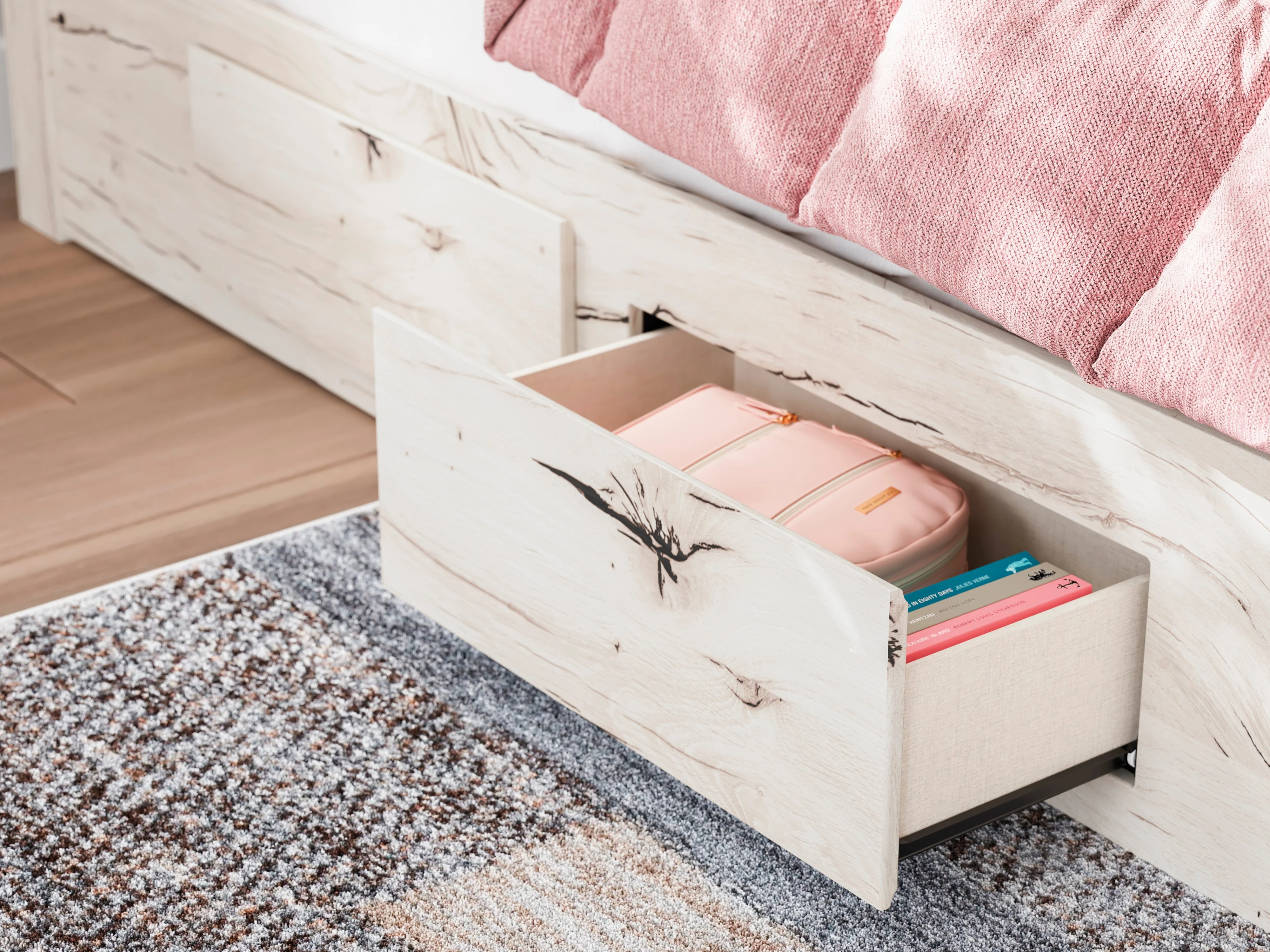 Ashley Homestore | Lawroy Twin Panel Bed with Storage - Image 5