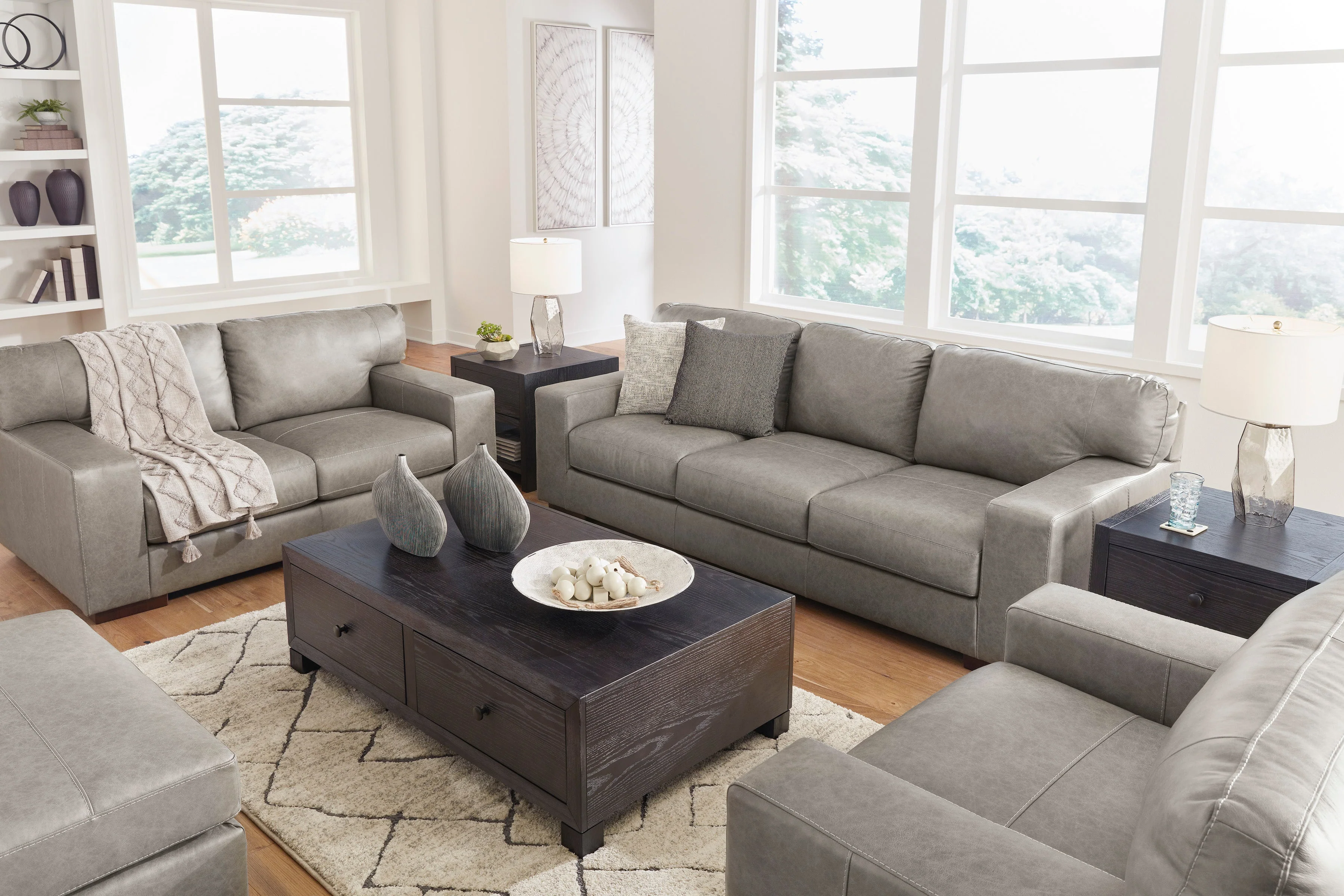 Ashley Homestore | Lombardia Gray Sofa Set - Image 2