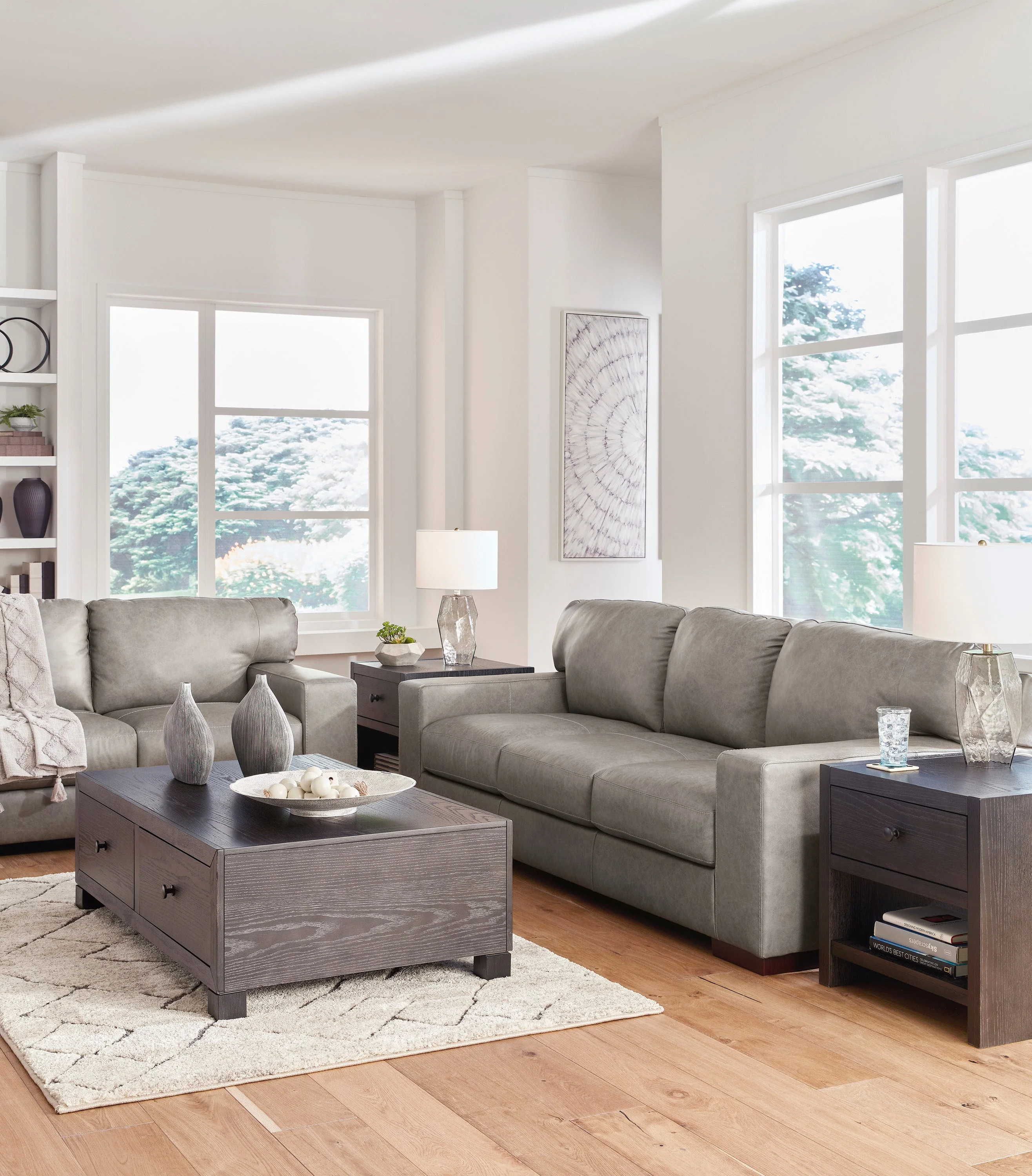 Ashley Homestore | Lombardia Gray Sofa Set - Image 3