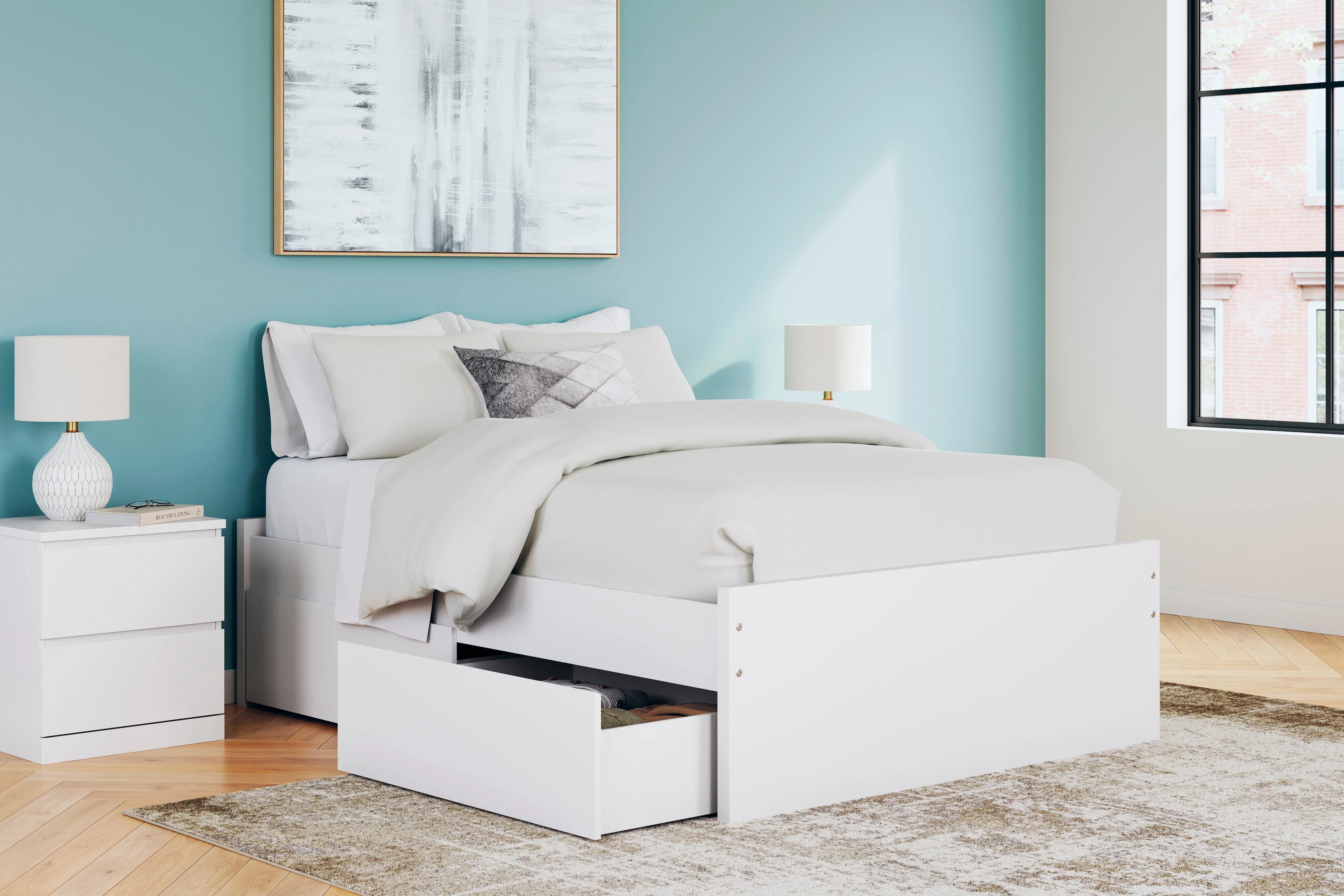 Ashley Homestore | Onita Queen Panel Platform Bed with 1 Side Storage - Image 2