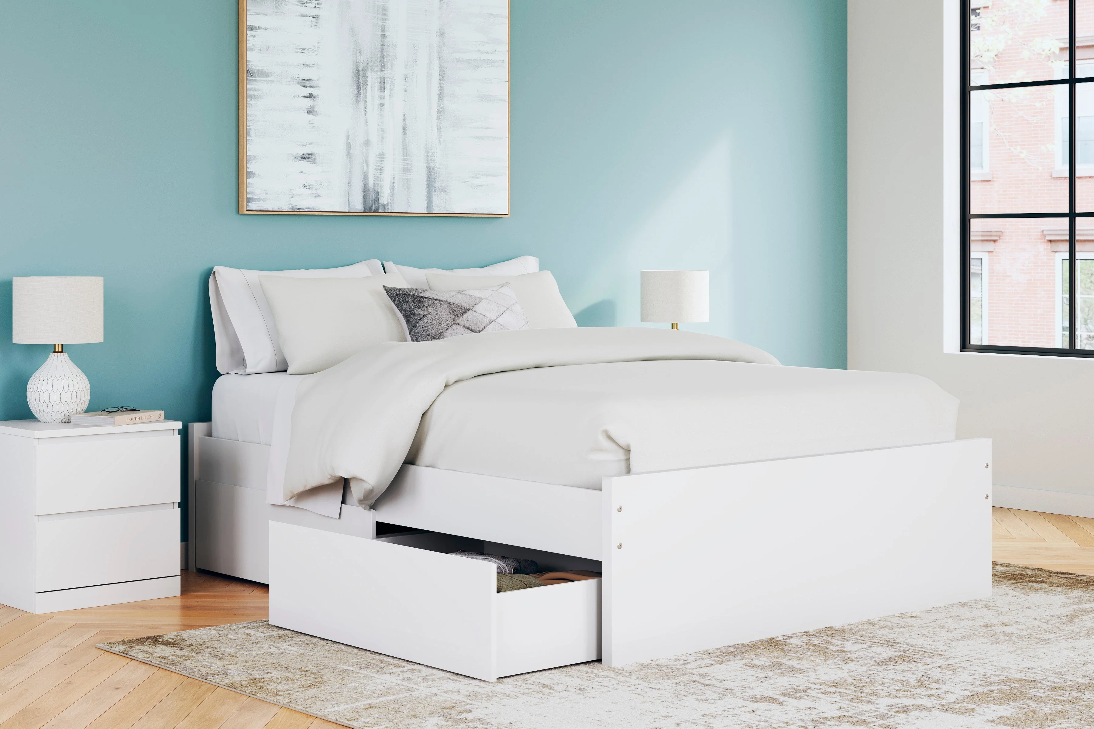 Ashley Homestore | Onita Queen Panel Platform Bed with 2 Side Storage - Image 2