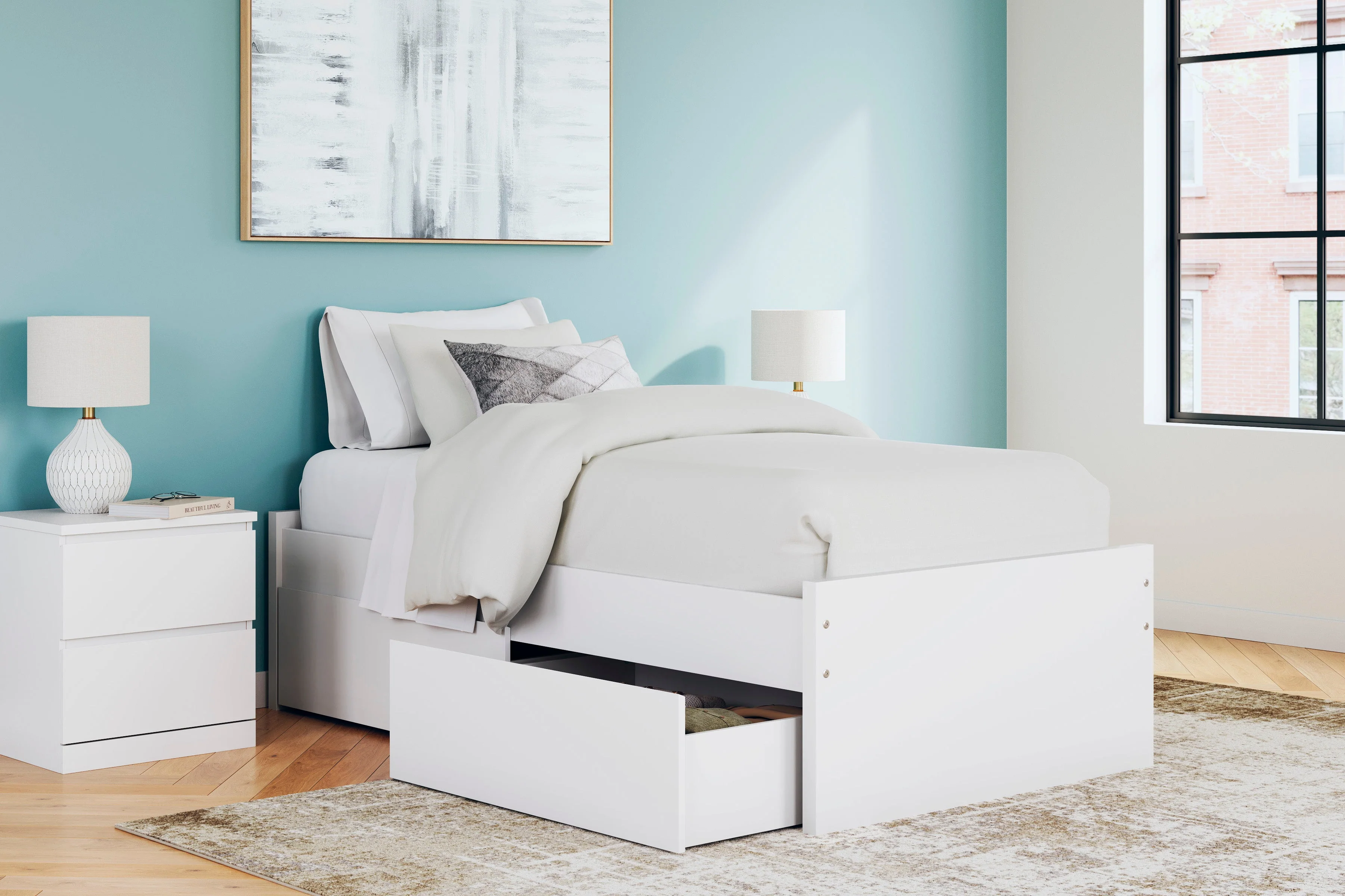 Ashley Homestore | Onita Twin Platform Bed with 1 Side Storage - Image 2
