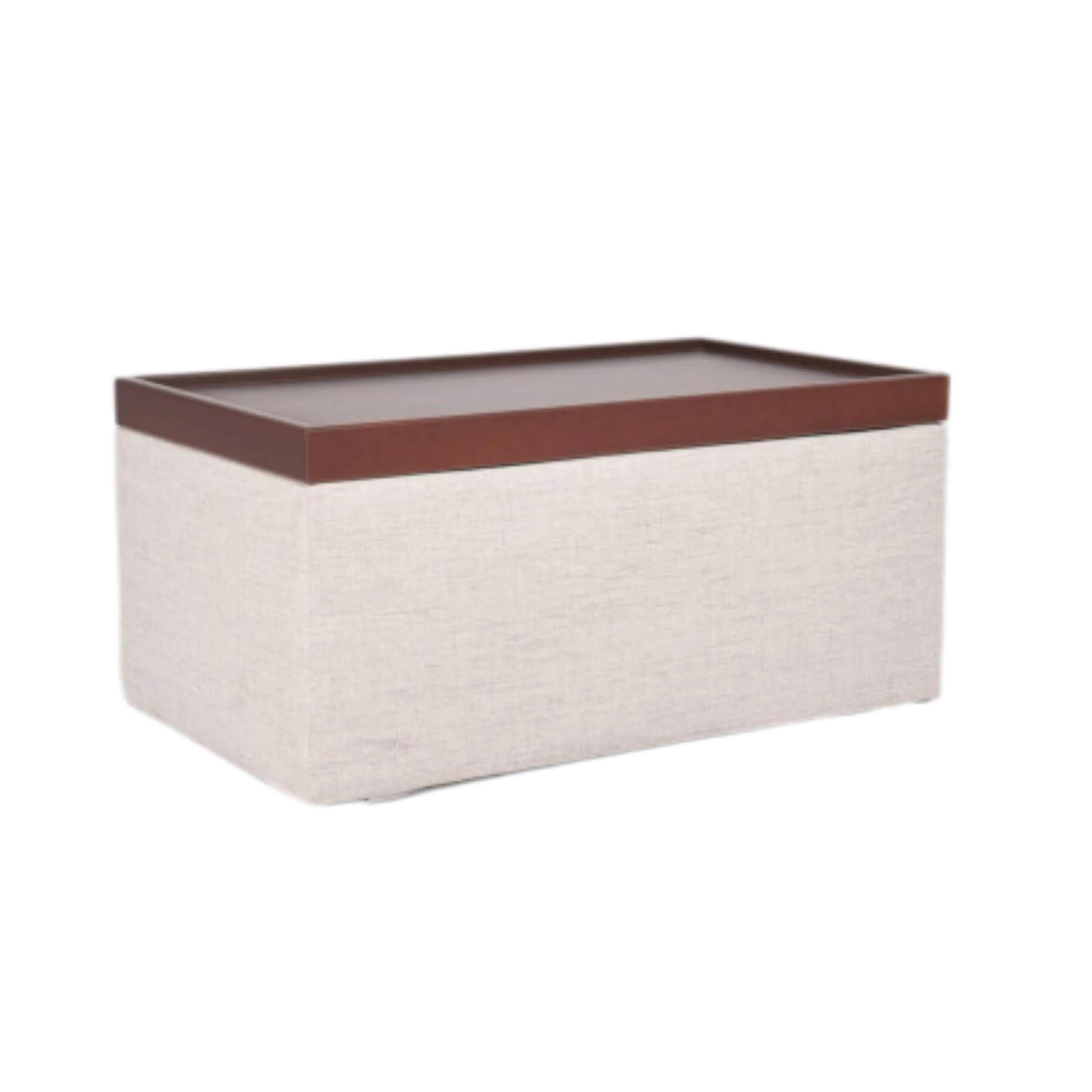 Ashley Homestore | Reinforce  OTTOMAN WITH WOOD TOP