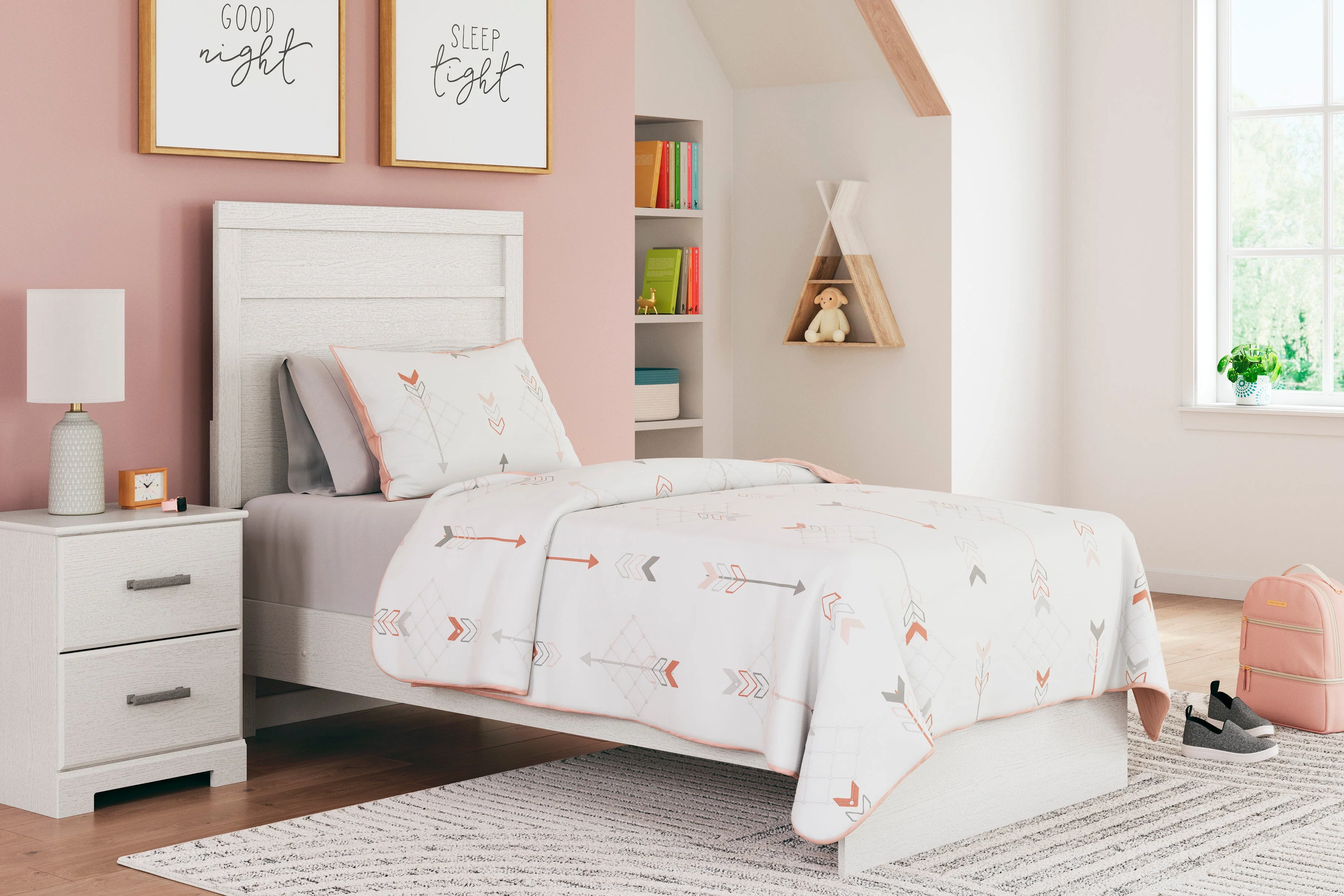 Ashley Homestore | Stelsie Twin Panel Bed - Image 2