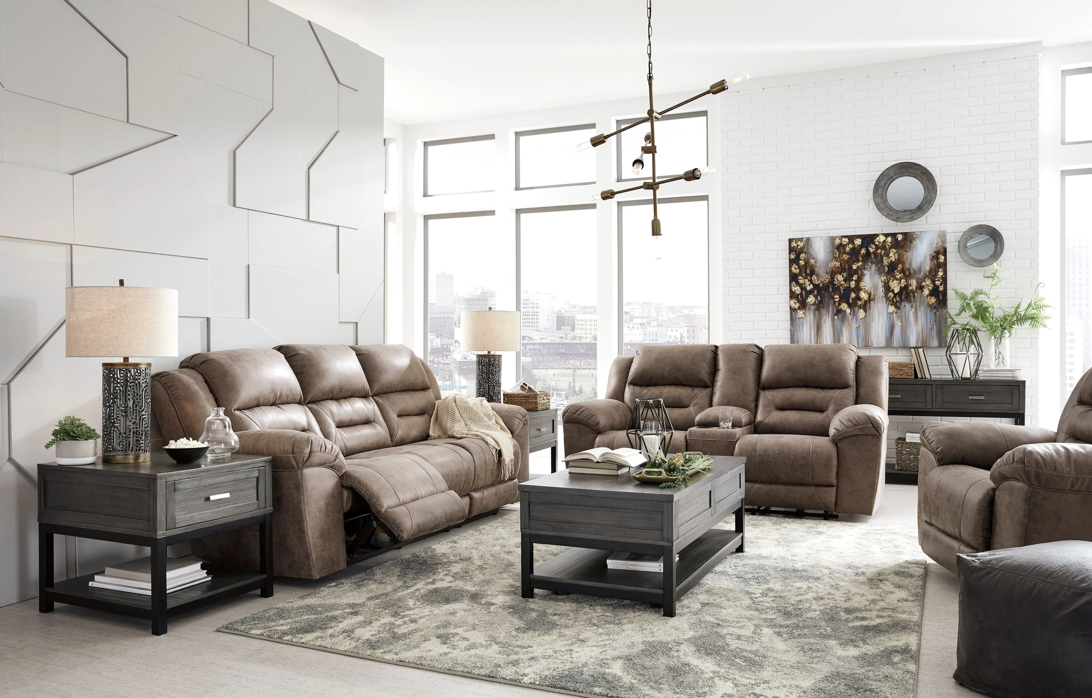 Ashley Homestore | Stoneland Motion Set
