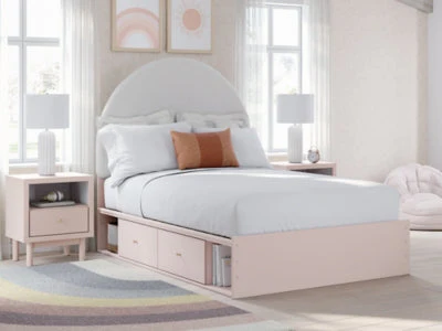 Ashley Homestore | Wistenpine Full Upholstered Panel Bed with Storage - Image 2