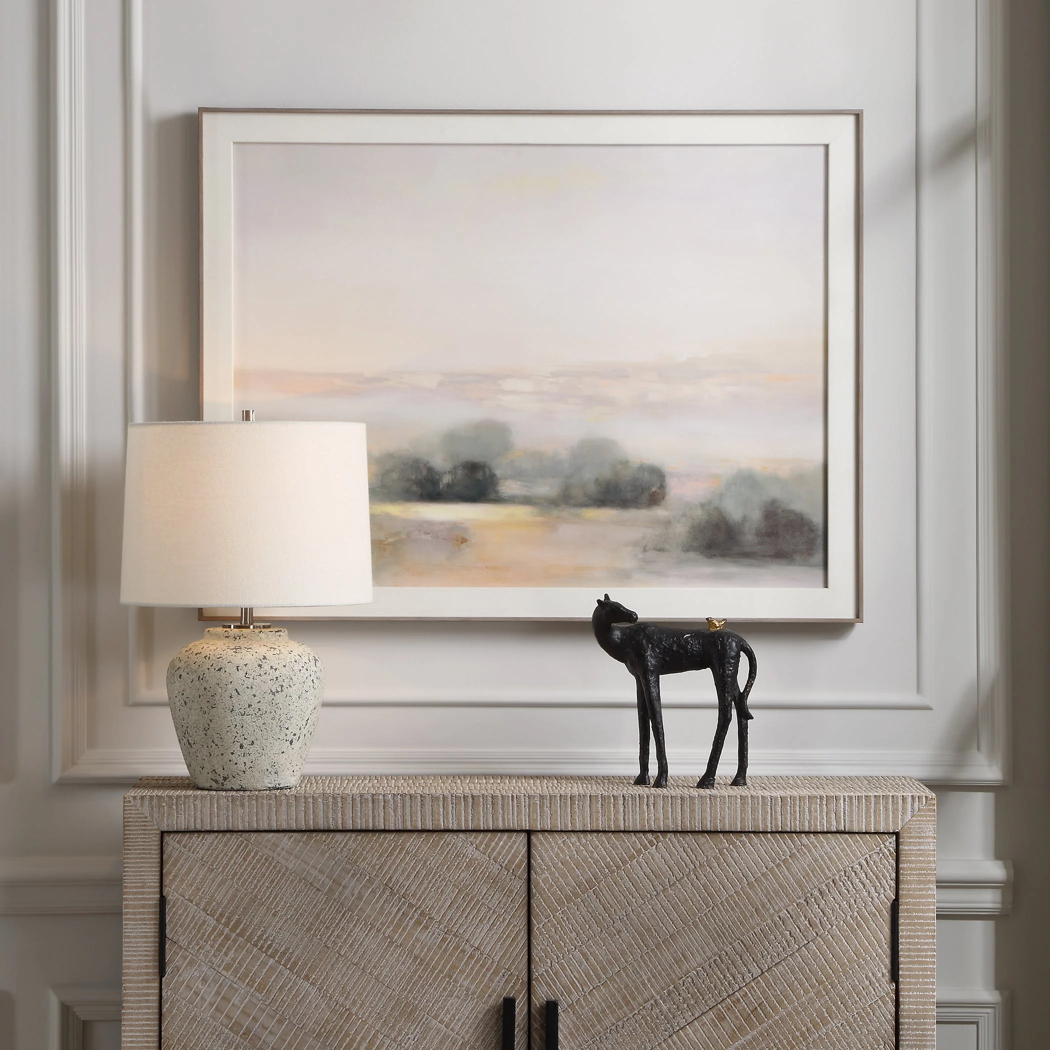 Atmospheric Neutral Landscape Print - Image 2
