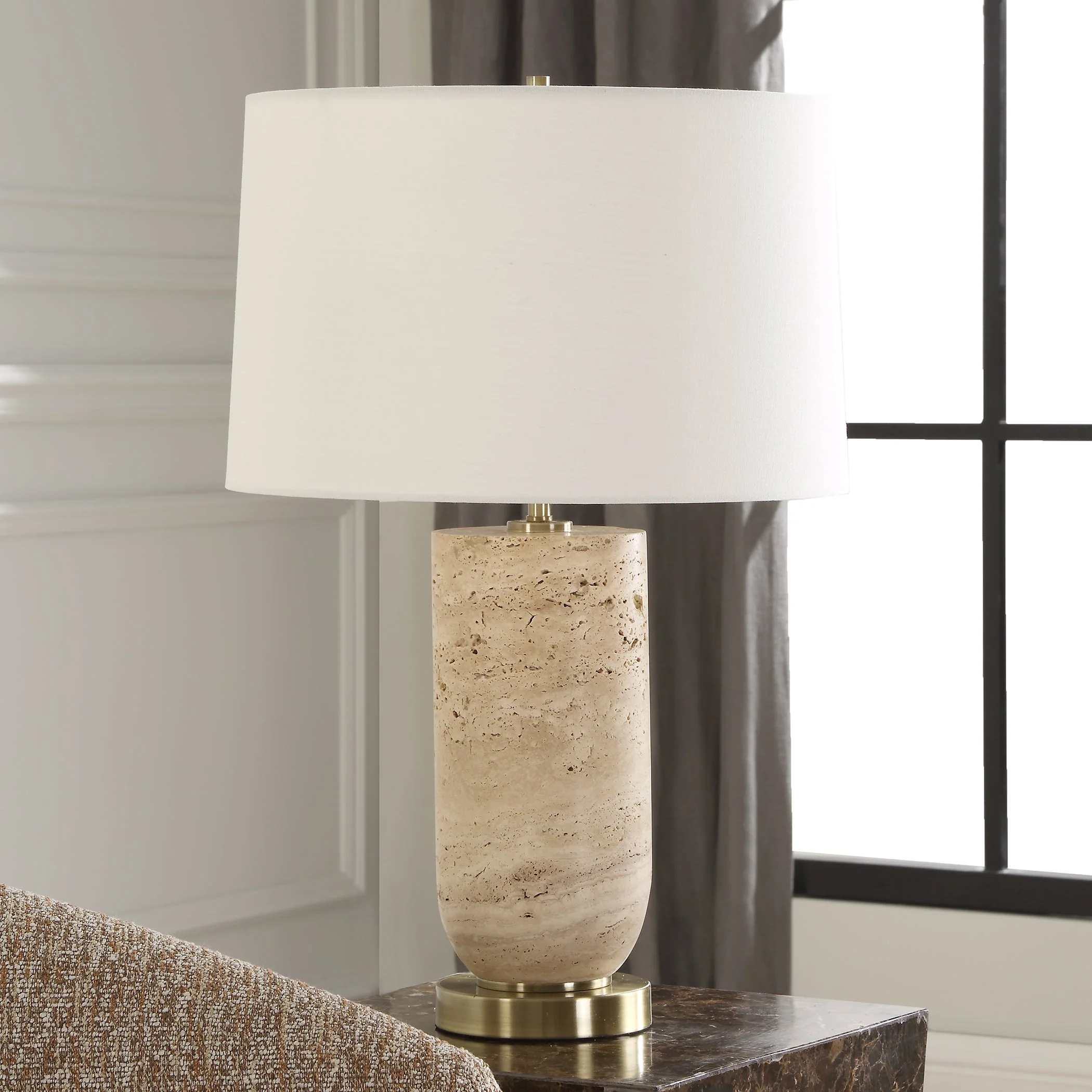 Aubrey Travertine Table Lamp - Image 3
