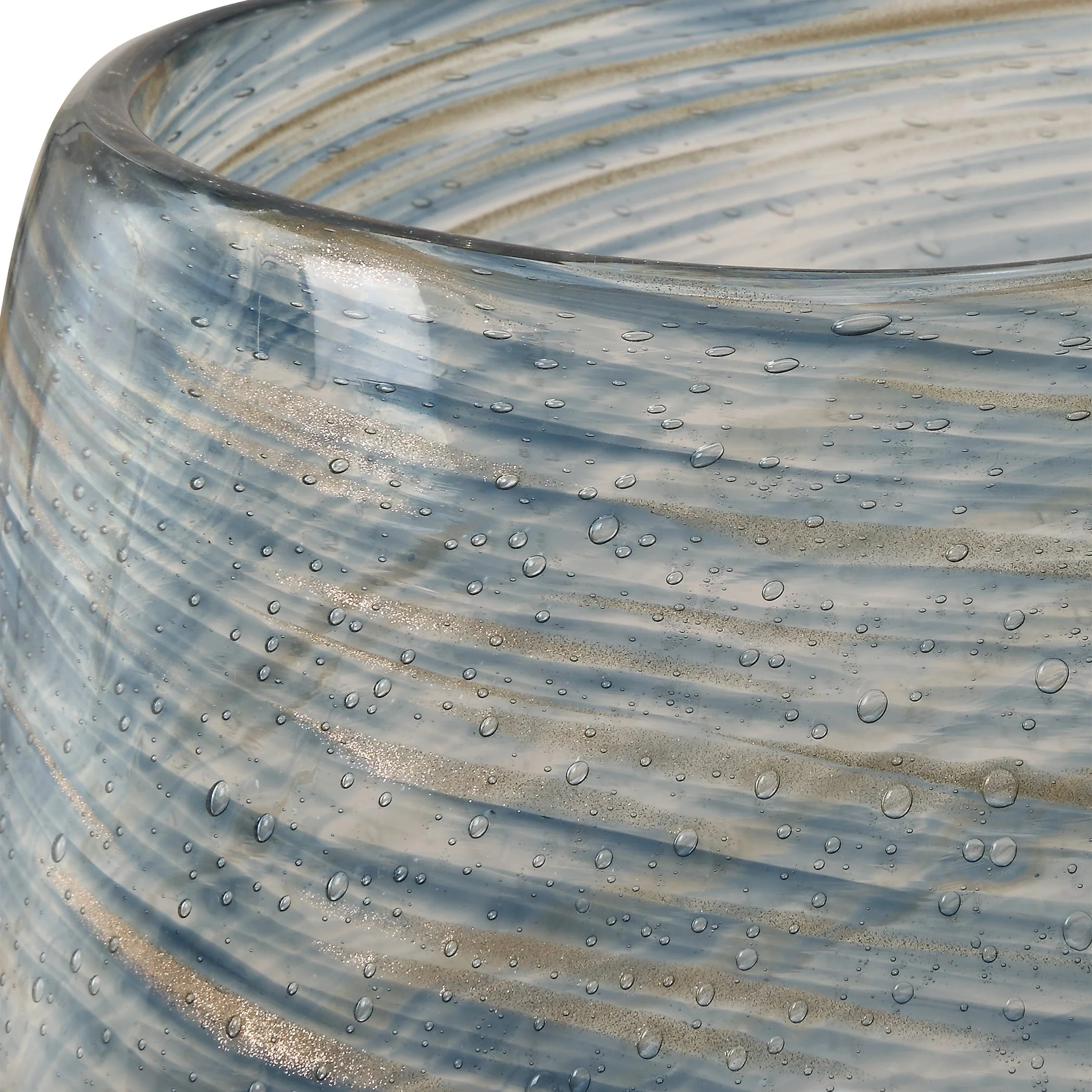 Aurora Swirl Glass Vases, S/2 - Image 4