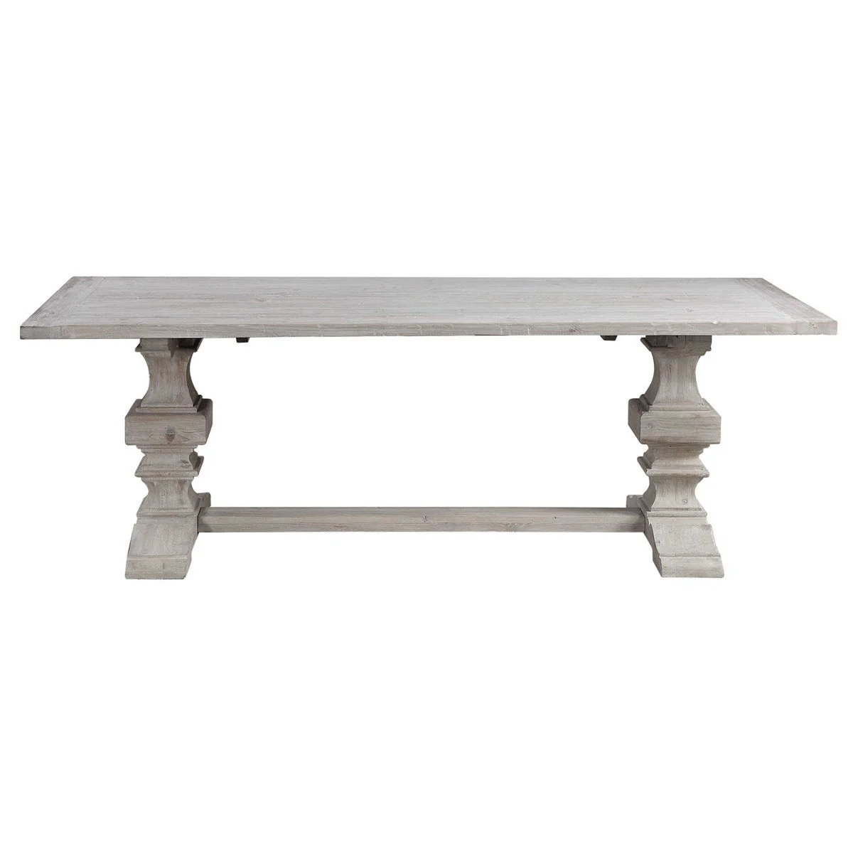 Baldrick Extension Dining Table, White - Image 2