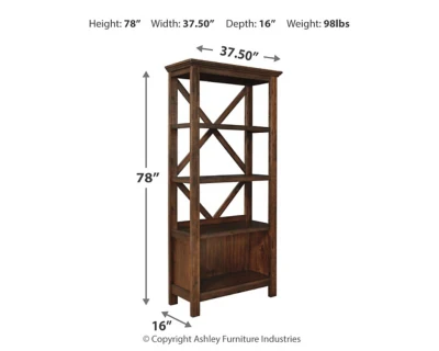 Baldridge 75" Bookcase - Image 4