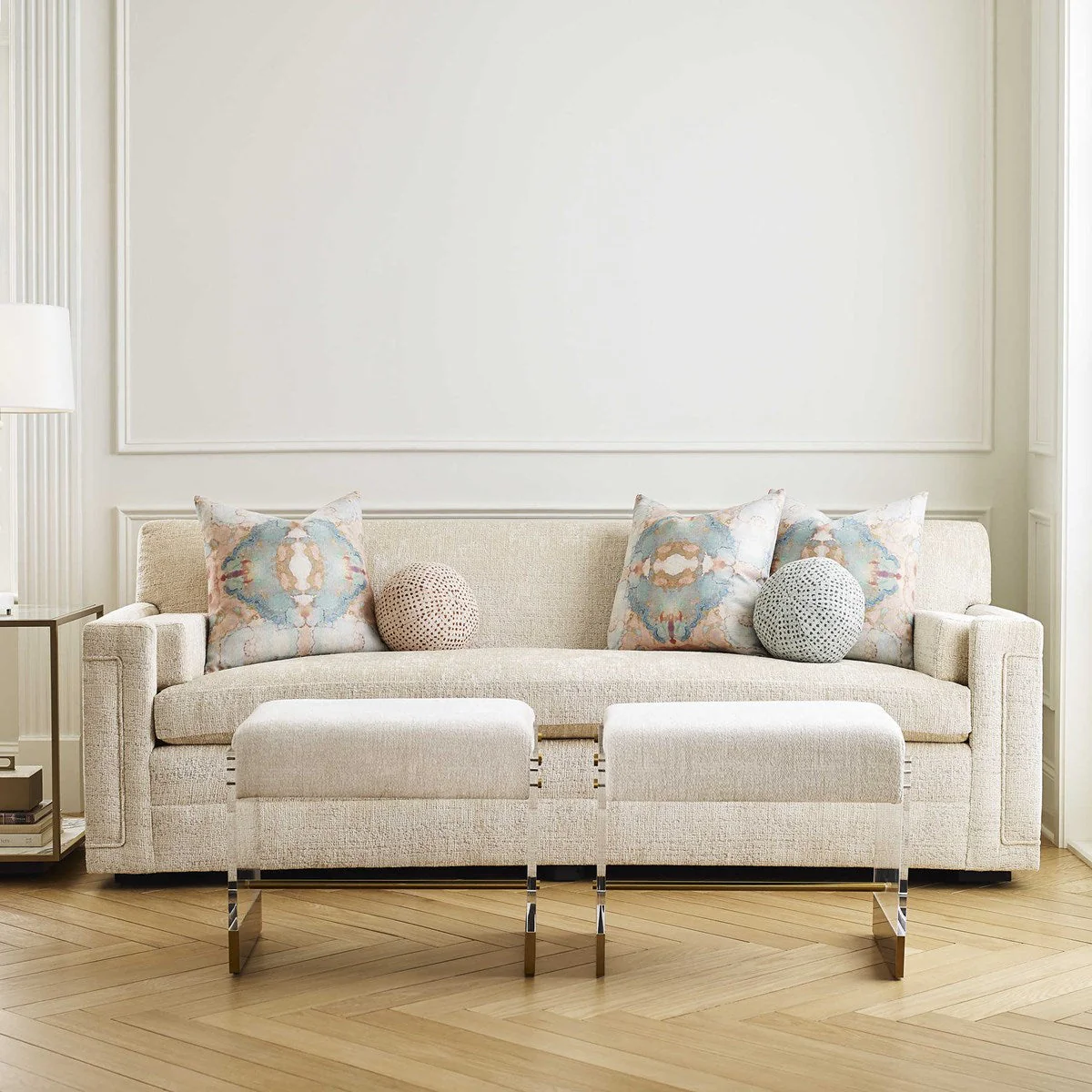 Ball Bearing Pillow - Dotted Peach - Image 2
