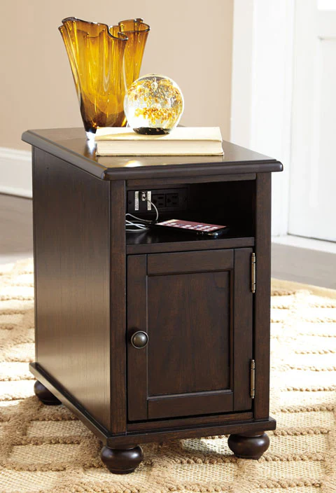 Barilanni Chairside End Table with USB Ports & Outlets - Image 3