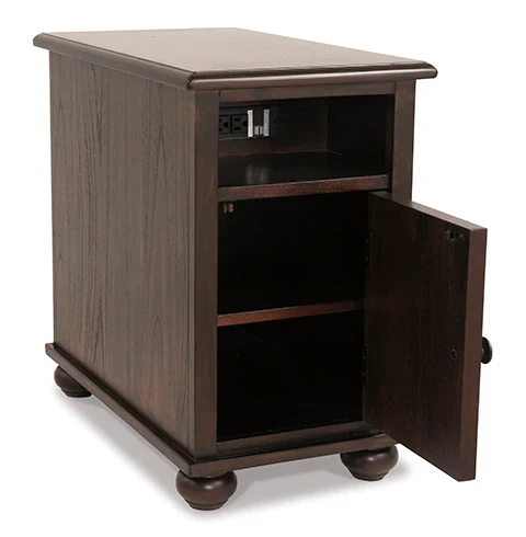 Barilanni Chairside End Table with USB Ports & Outlets - Image 4