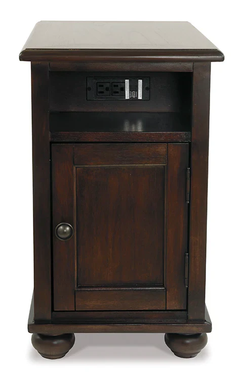 Barilanni Chairside End Table with USB Ports & Outlets - Image 9