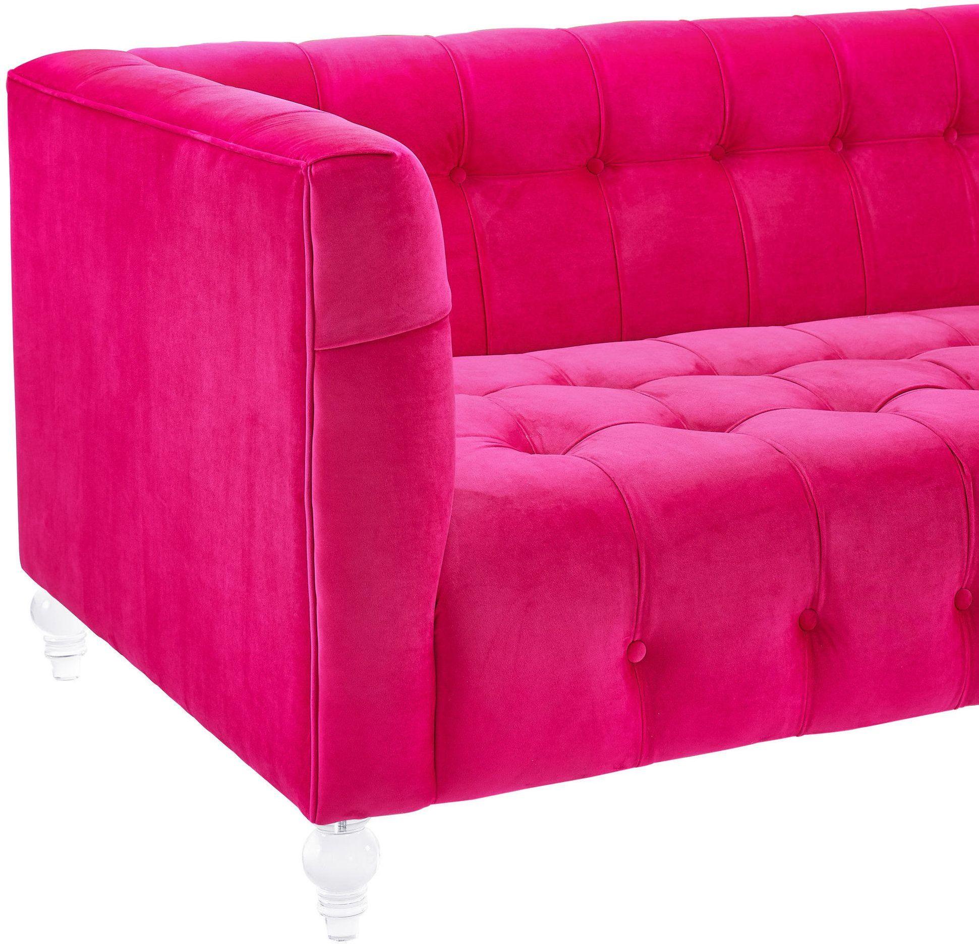 Bea Pink Velvet Sofa - Image 10
