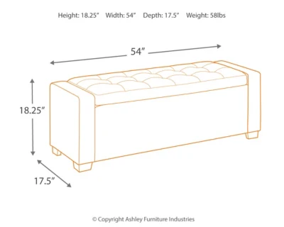 Benches Upholstered Storage Bench - Image 4