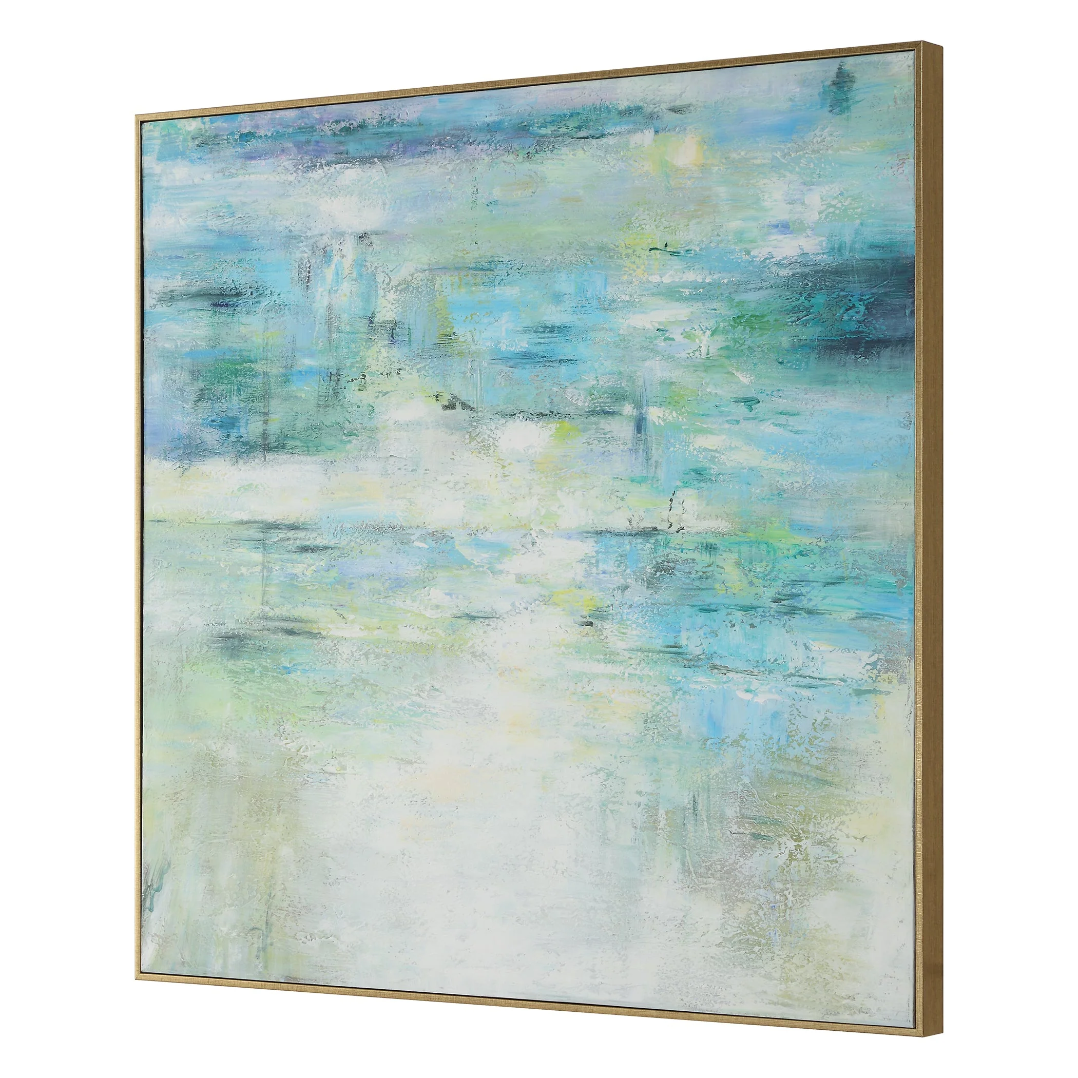 Blissful Hand Painted Abstract Art - Image 5
