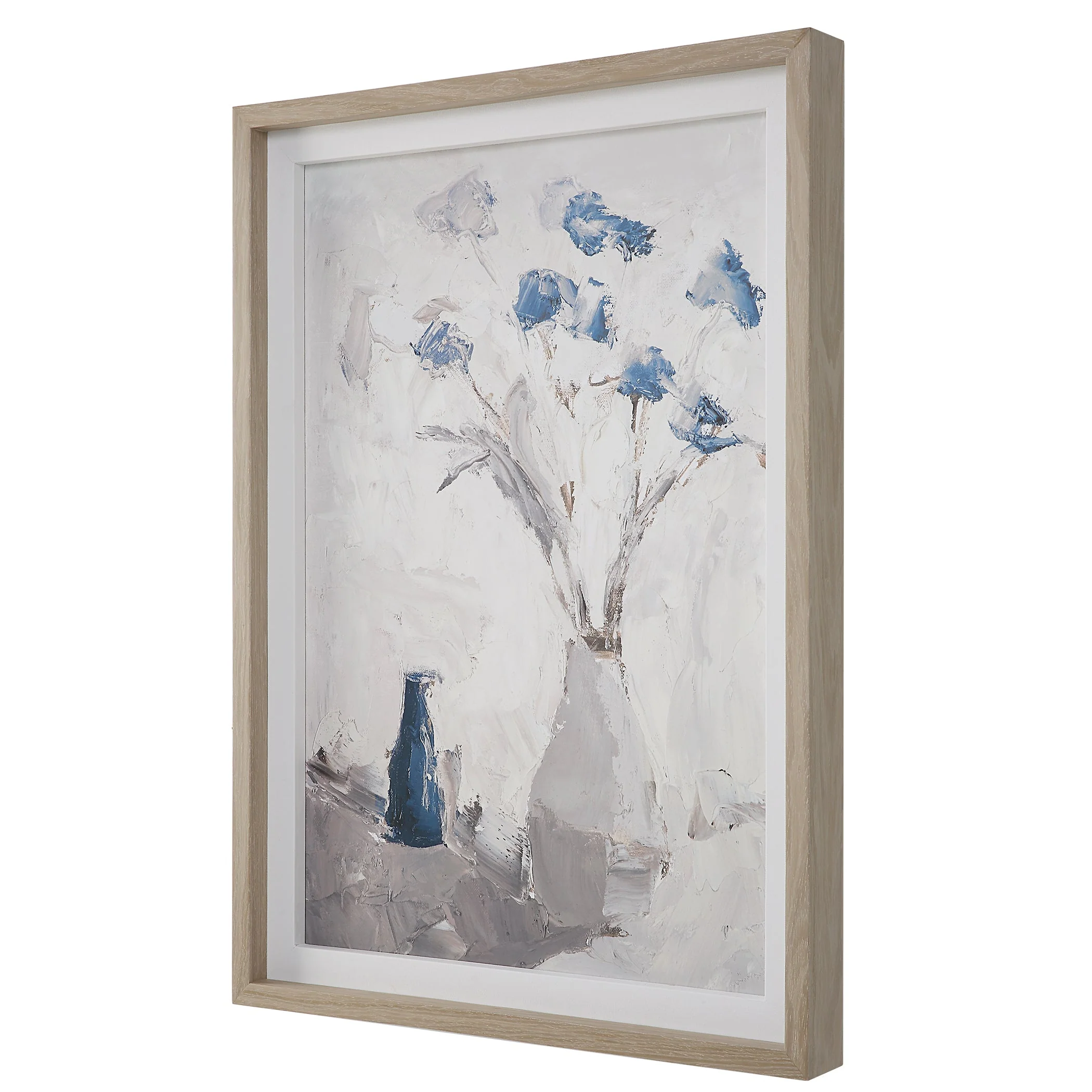 Blue Flowers In Vase Framed Print - Image 4